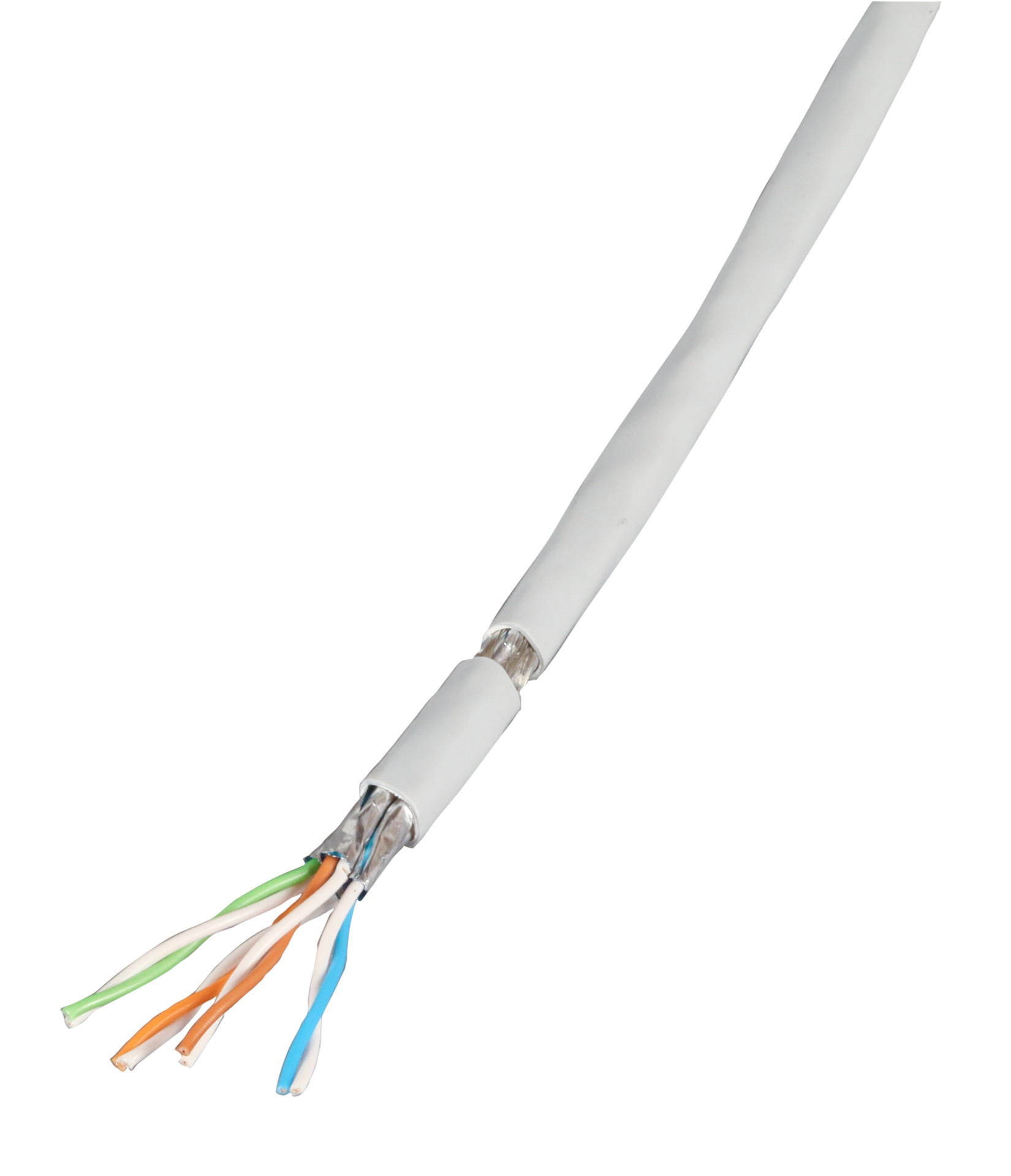Patch cable Cat.7 PiMF UC900MHz, FLEX, SS26 4P Dca, white, 100m