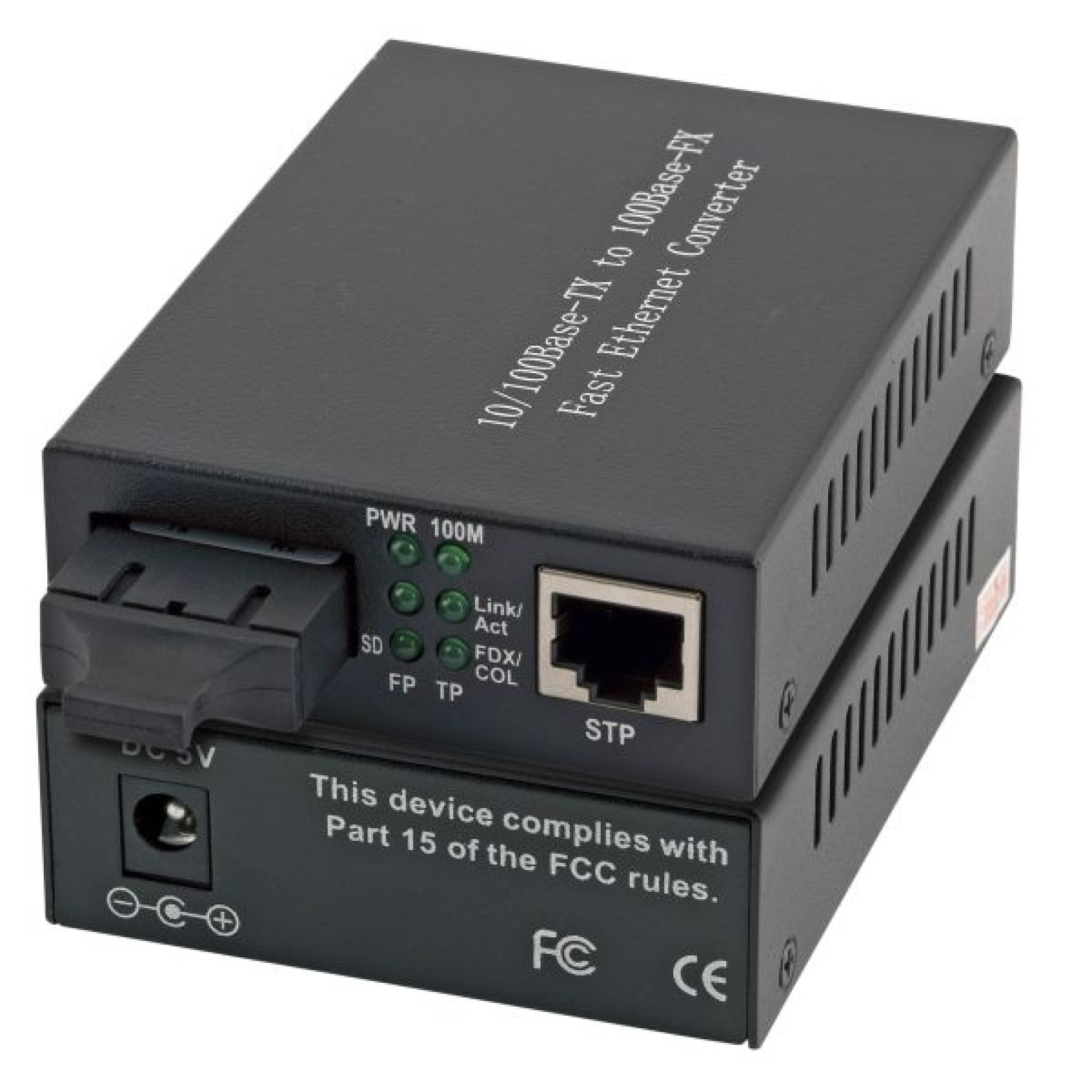 Media Converter RJ45-STP/SC 1310nm/10km, FastEthernet, SM