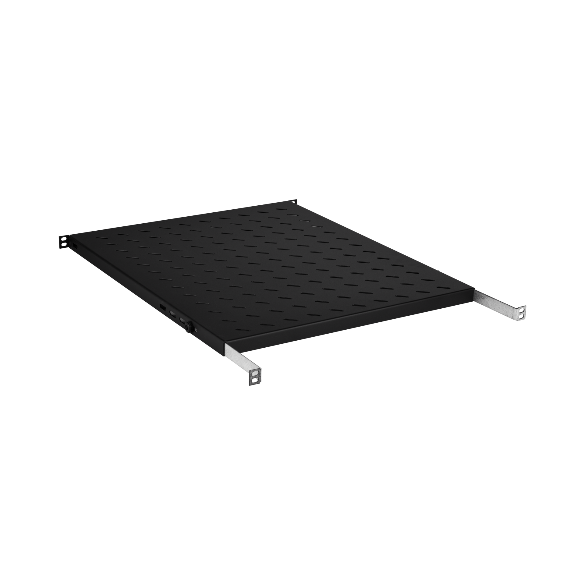 19" 0.5U Shelf, Fixed, MD 550..650 mm, Max. Load 70 kg, CD 800, RAL9005