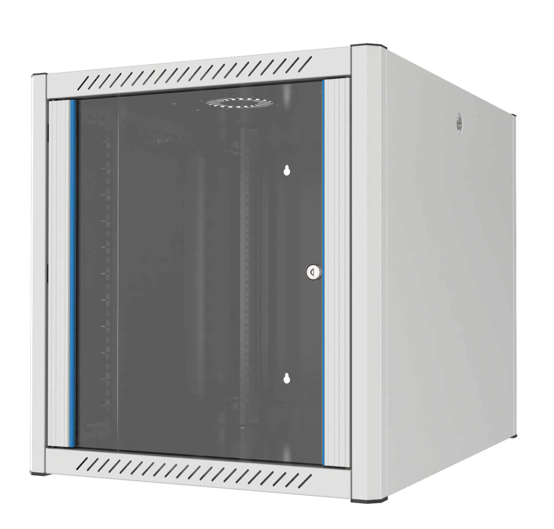 19“ Wall Housing 22U, Depth 800 mm, Pre-Assembled, RAL7035