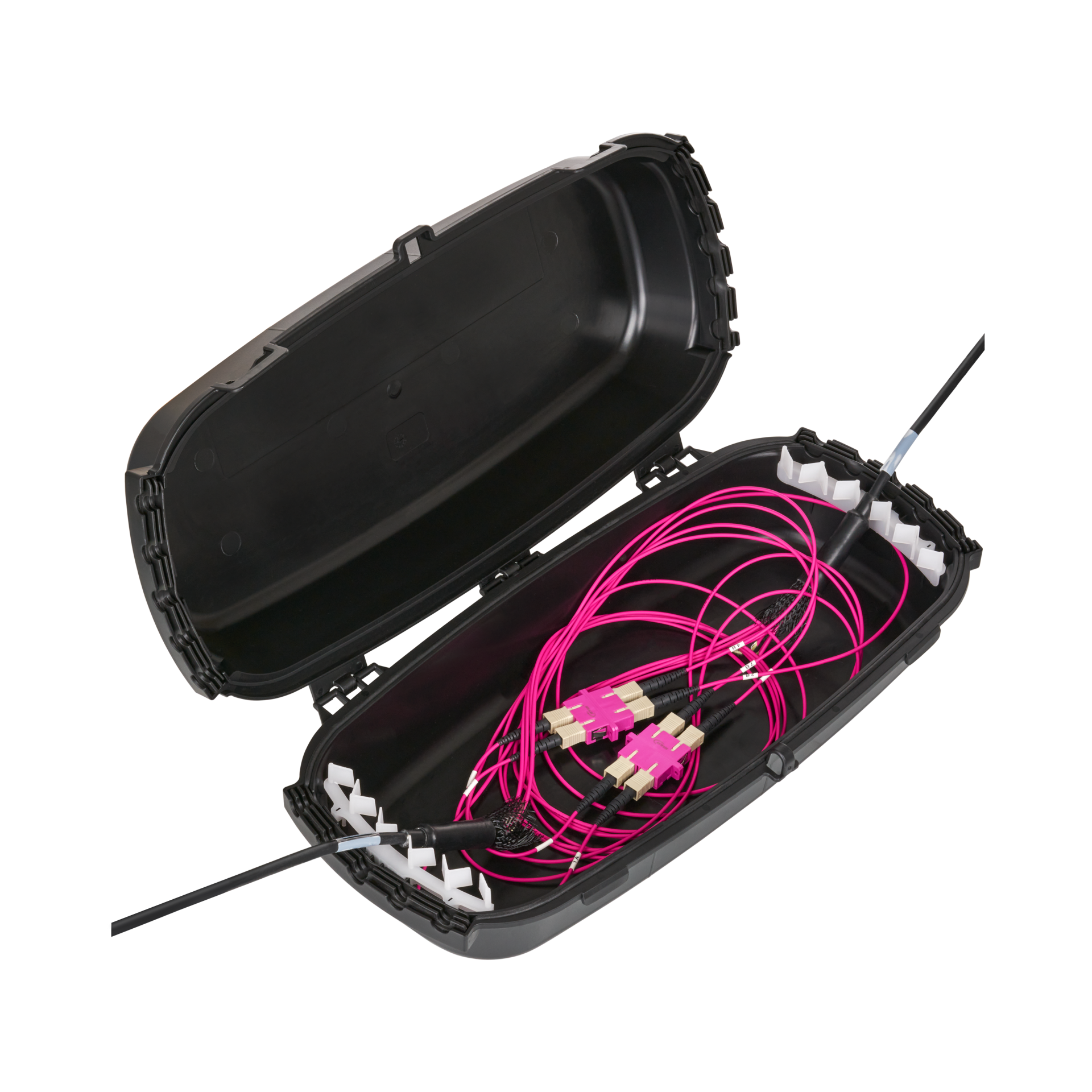 Outdoor box IP54 foldable black recycled plastic lockable