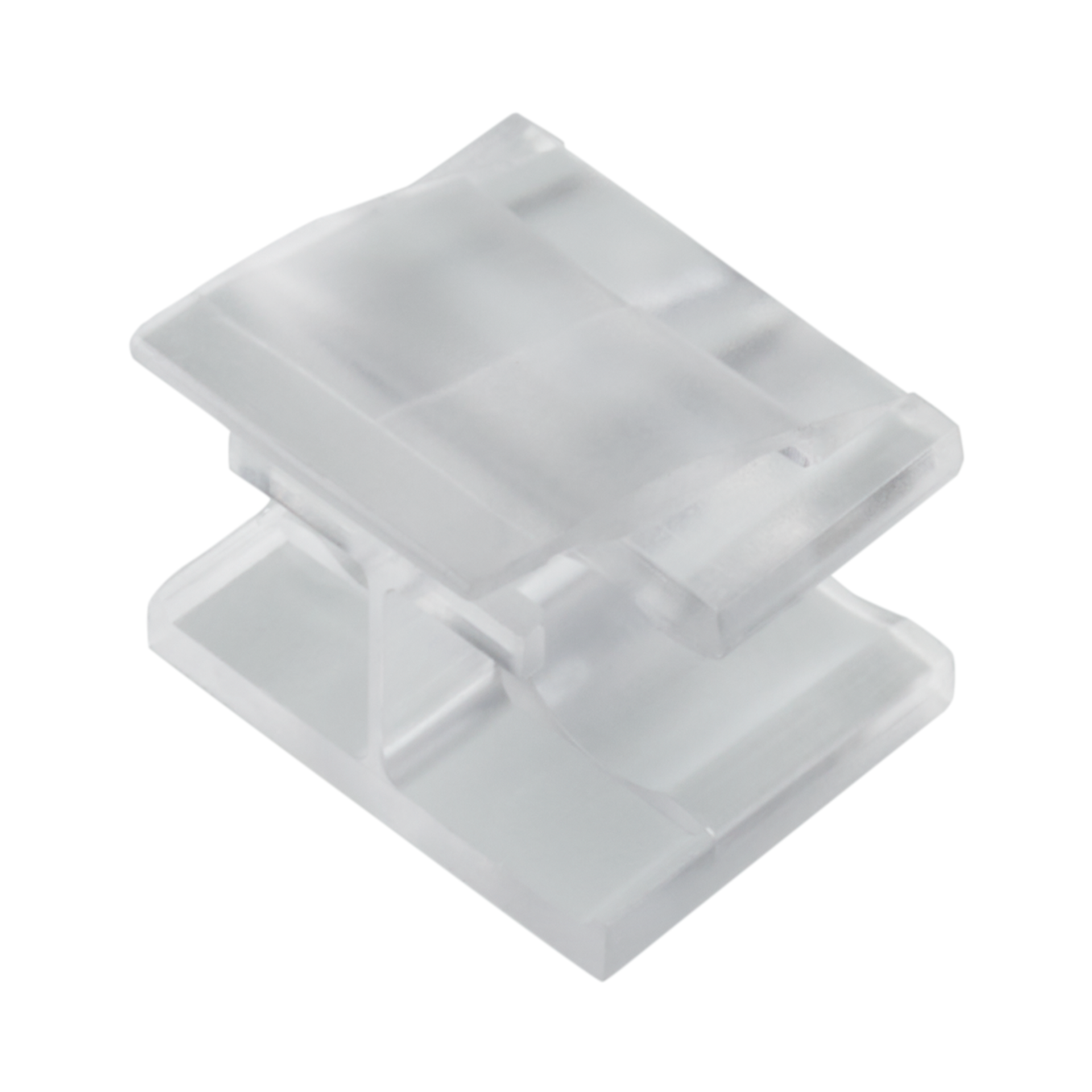 LC duplex clip, transparent