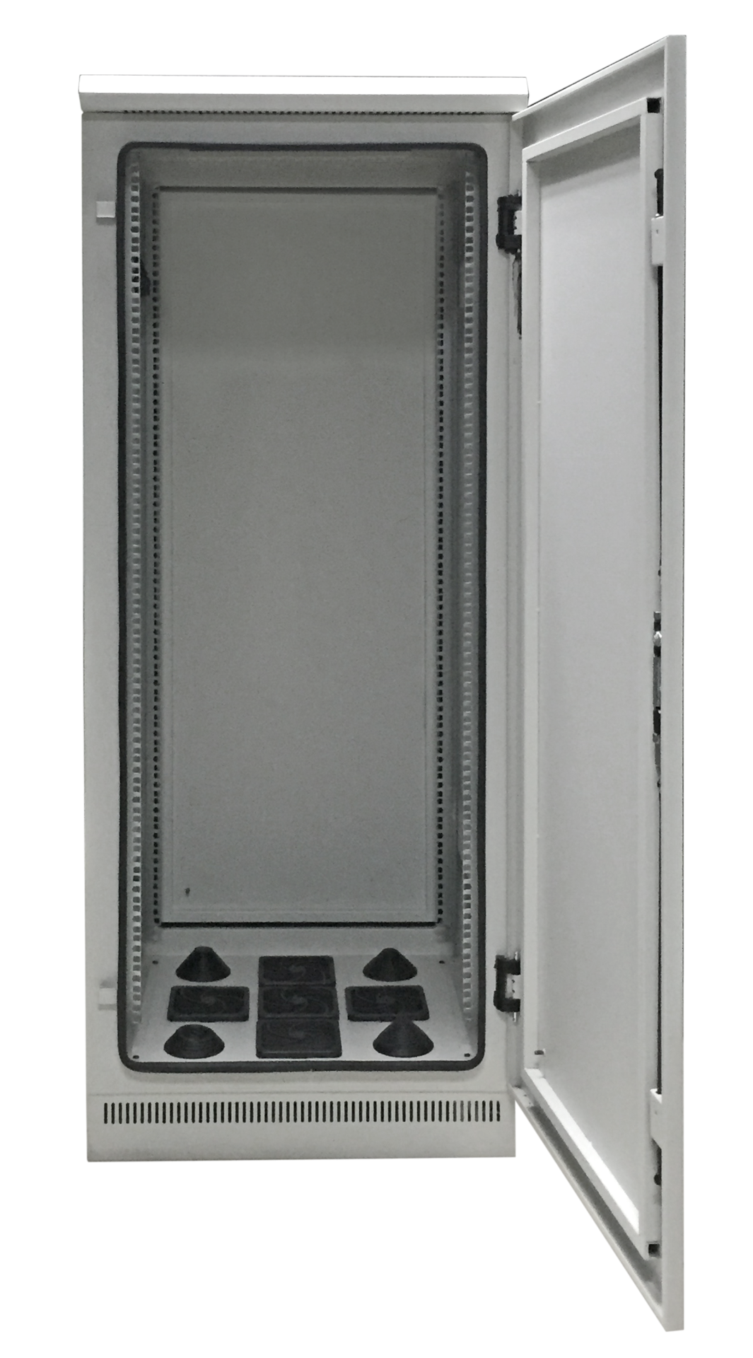 19" Network Cabinet 24U 600x600, IP55,with Pre-Assembled Plinth, RAL7035