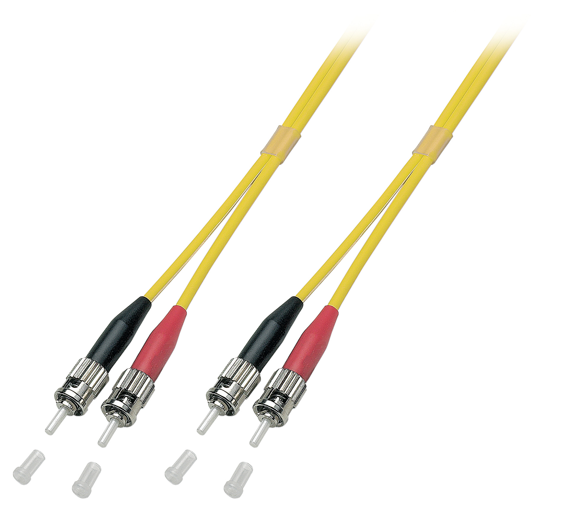 Duplex Patchcable ST-ST OS2 G652D 1m LSZH 3mm yellow