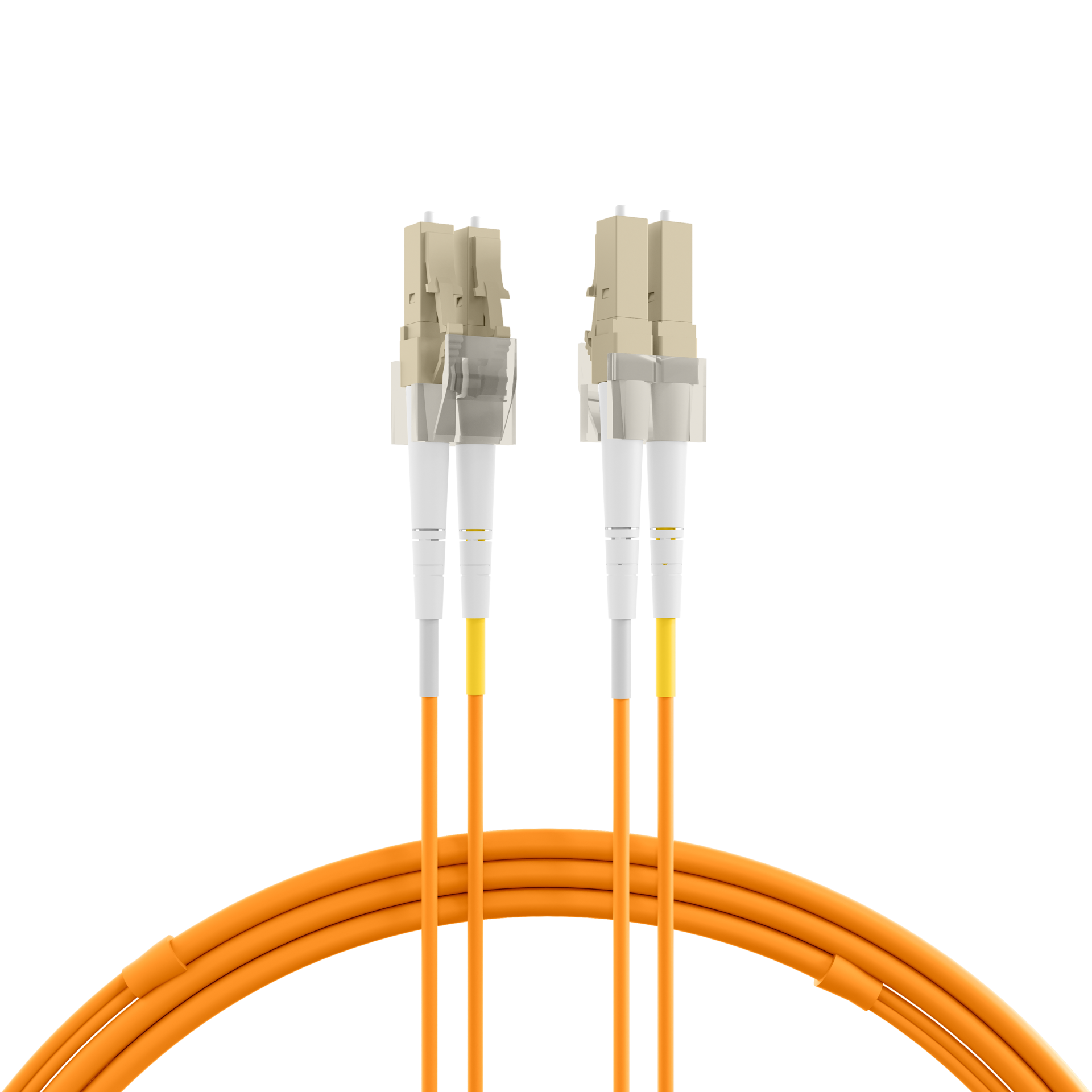 Duplex Patchcable Flat-Twin LC-LC OM2 25m LSZH 3x5mm orange