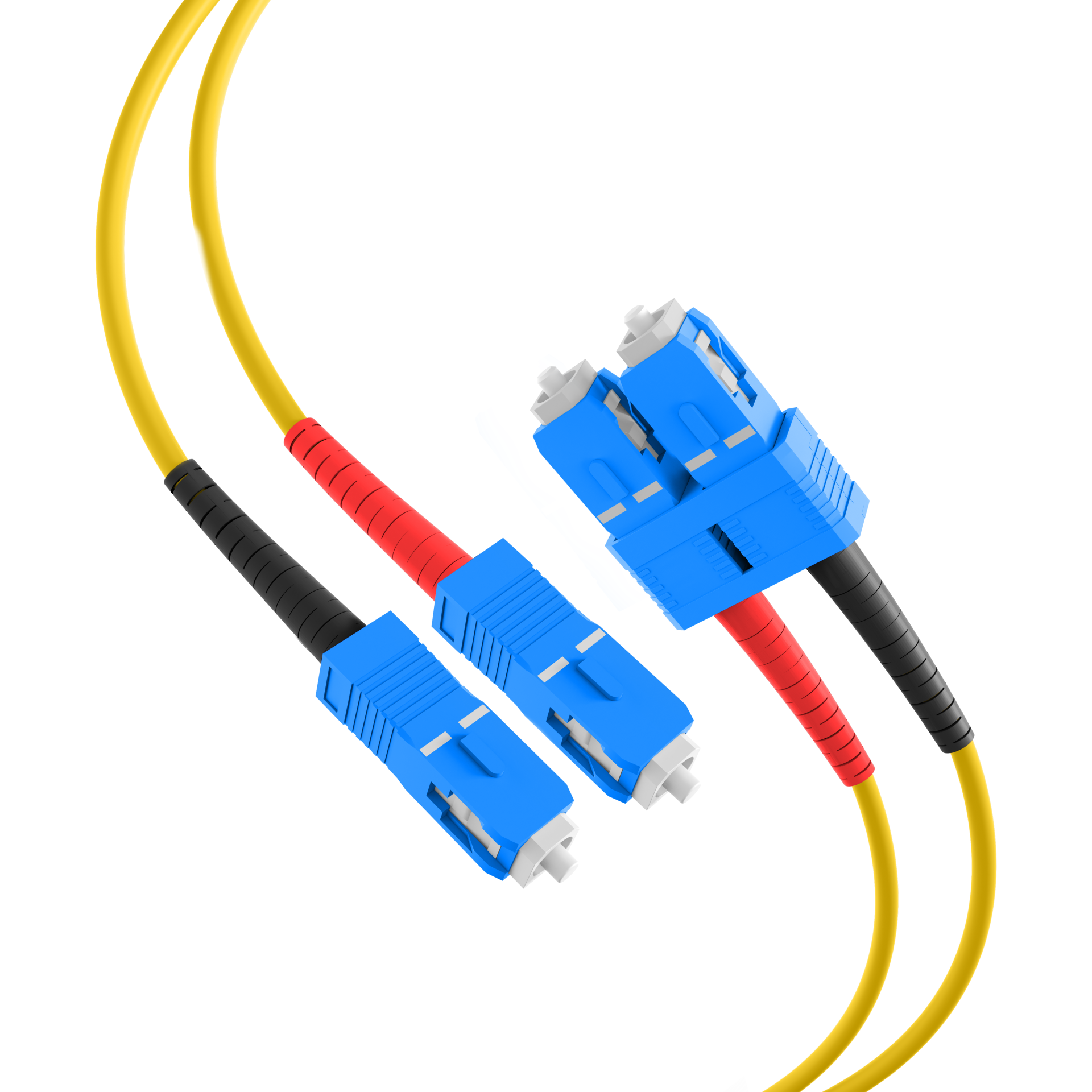 Duplex Patchcable SC-SC OS2 G652D 0,5m LSZH 3mm yellow