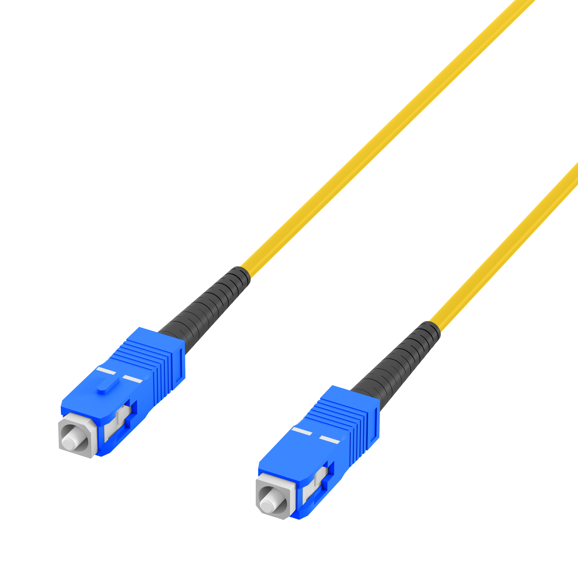 Simplex patch cable SC-SC OS2 G657A2 10m LSZH 3mm yellow