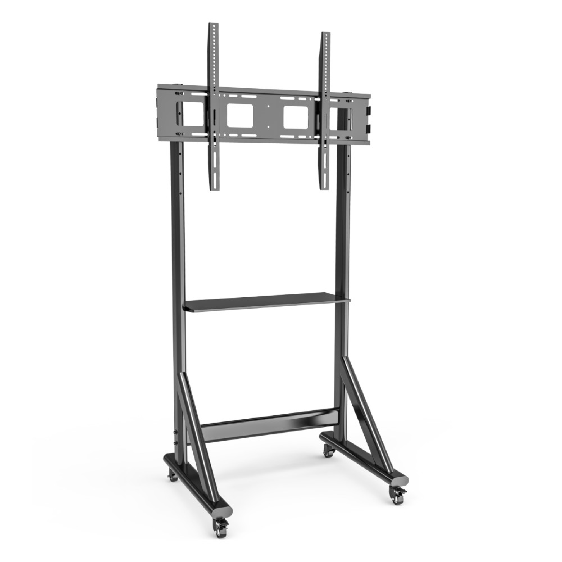 TV Trolley for 55-100" LCD/LED/Plasma TV black with Shelf