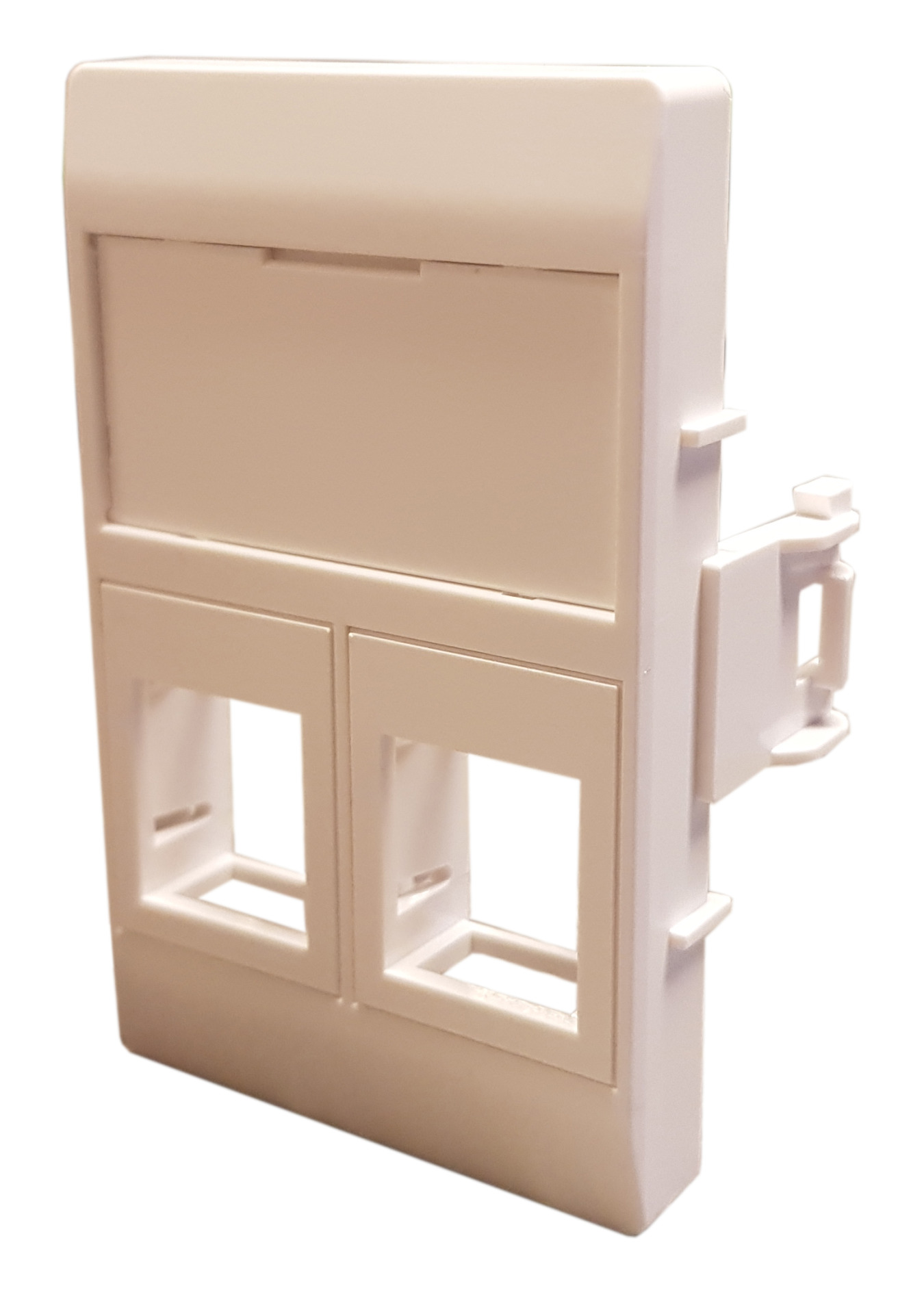 Data Outlet 2 x RJ45 Keystone Type C, white