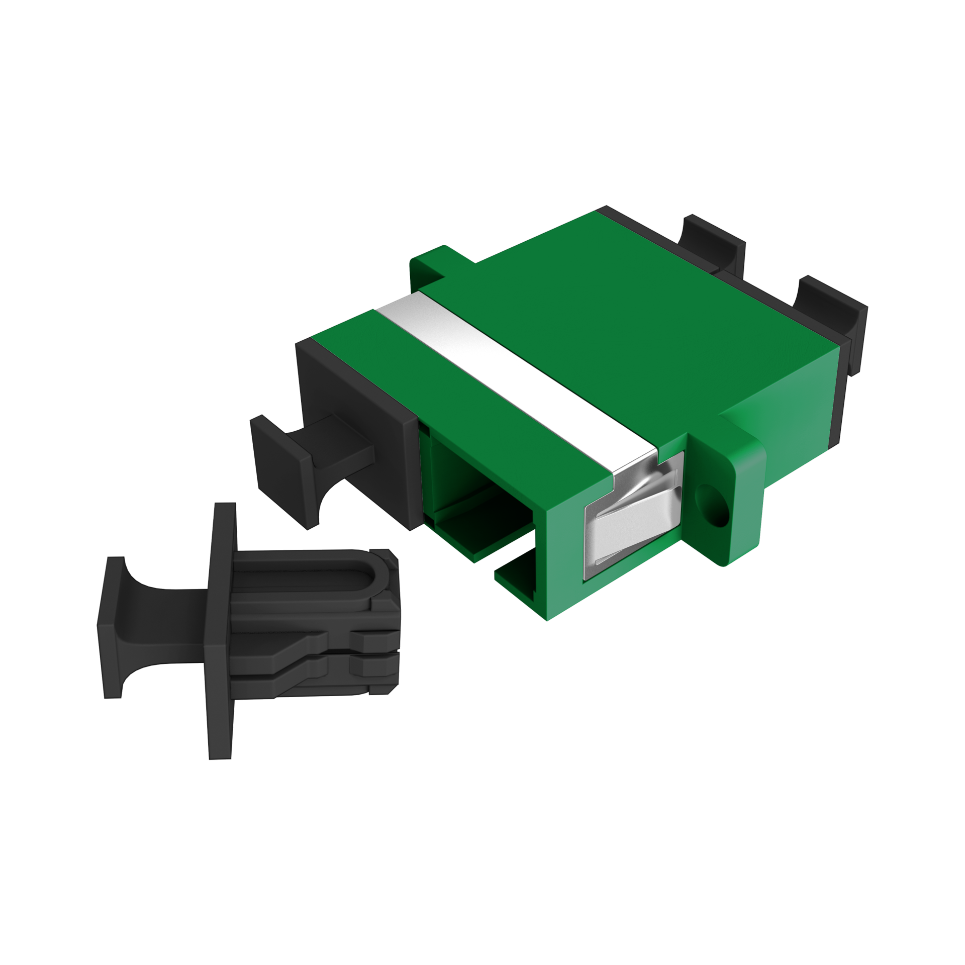 Adapter  SC/APC Duplex OS2 green 