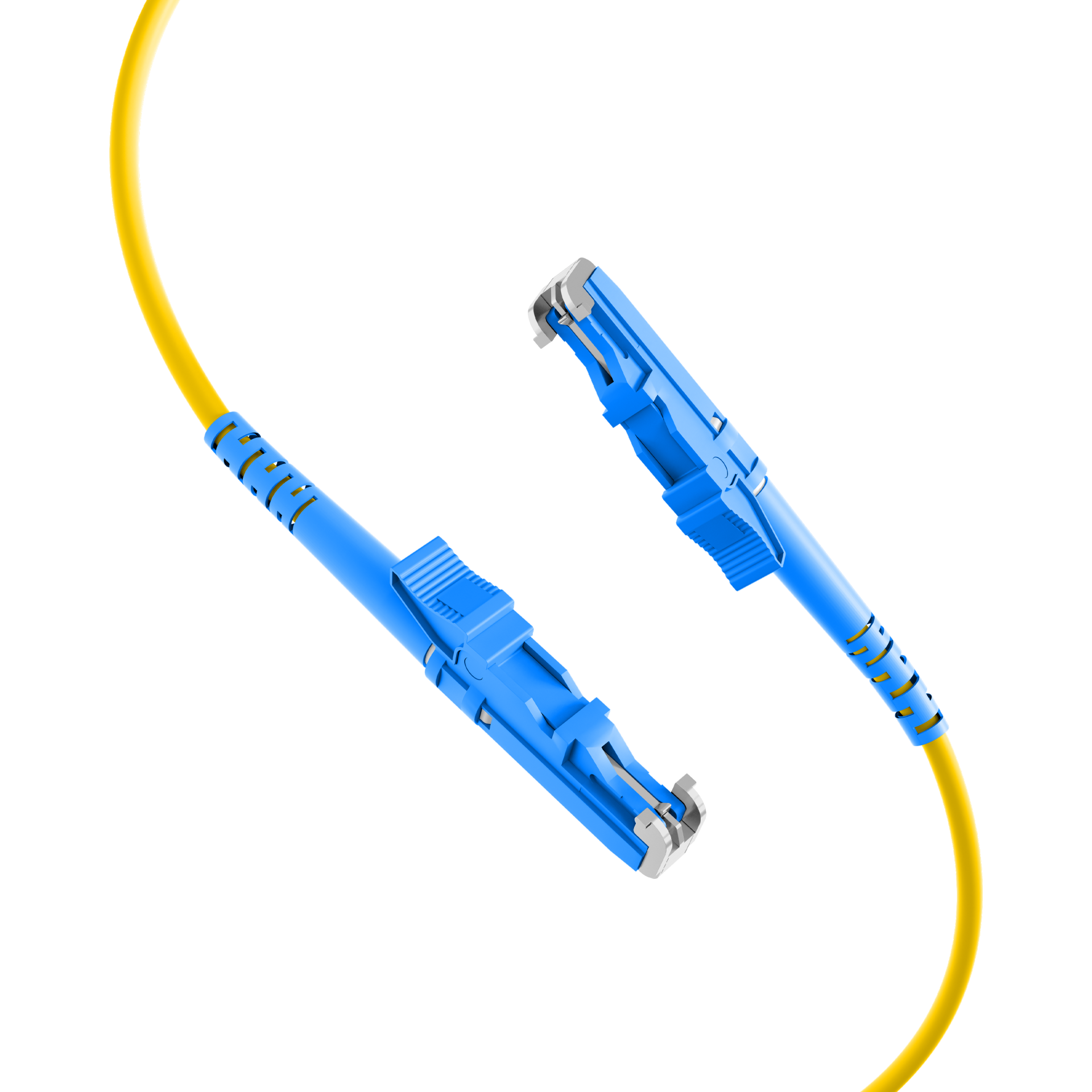 Simplex Fiber Optic Patch Cable E2000®-E2000® OS2 1m 3,0mm Yellow 9/125µm