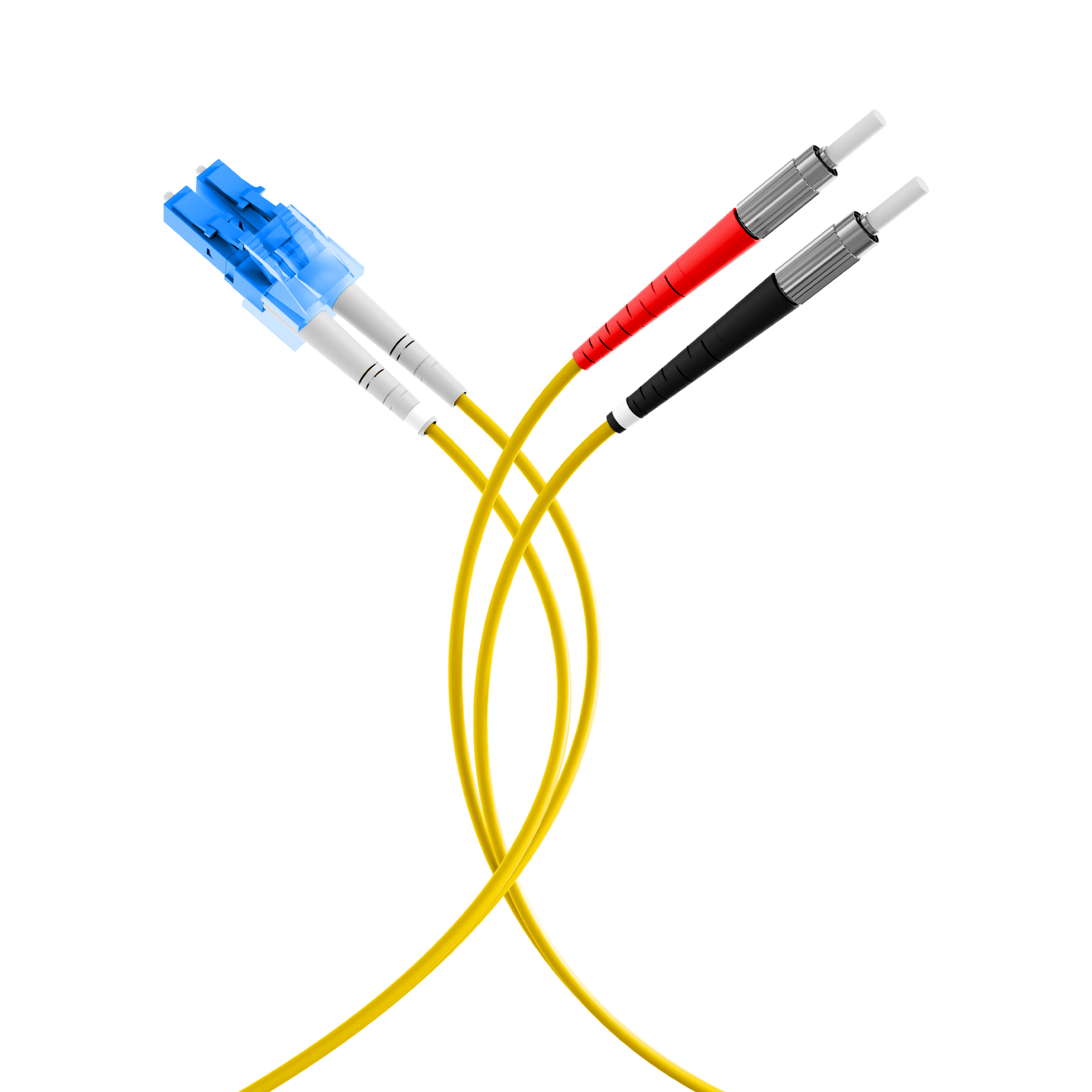Duplex Jumper LC-DIN 9/125µ, OS2, LSZH, yellow, 2.0mm, 2m