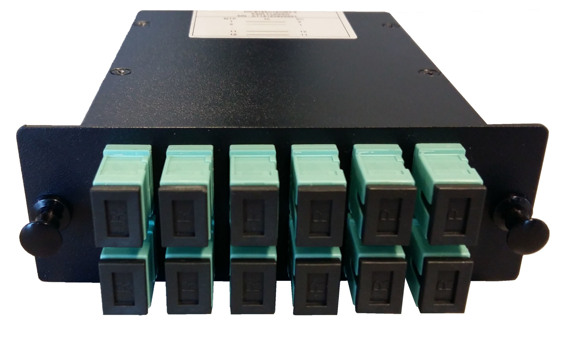 MTP/MPO Cassette OM3 1xMPO to 12xSC turquoise Type A
