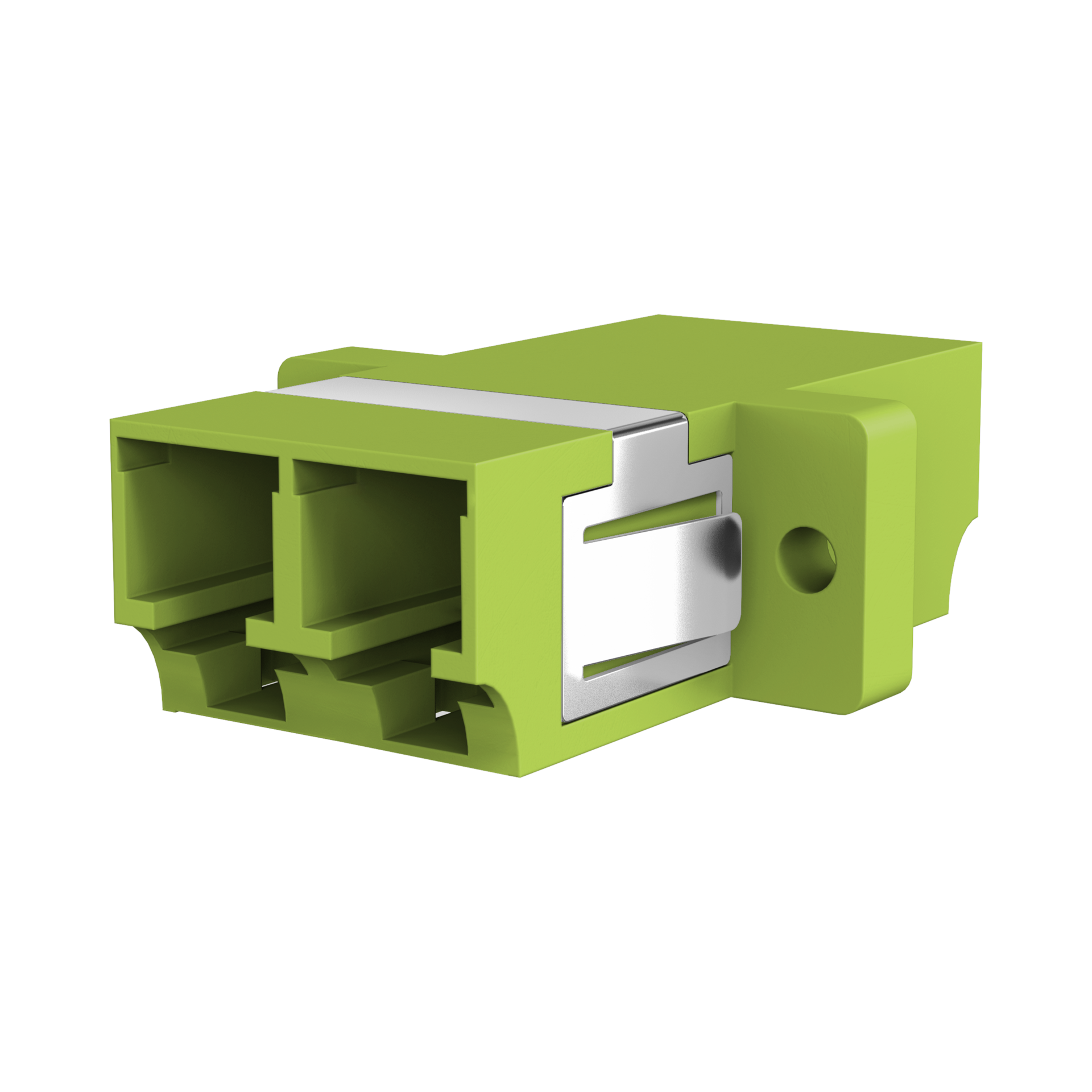 Adapter  LC Duplex OM5 lime green 