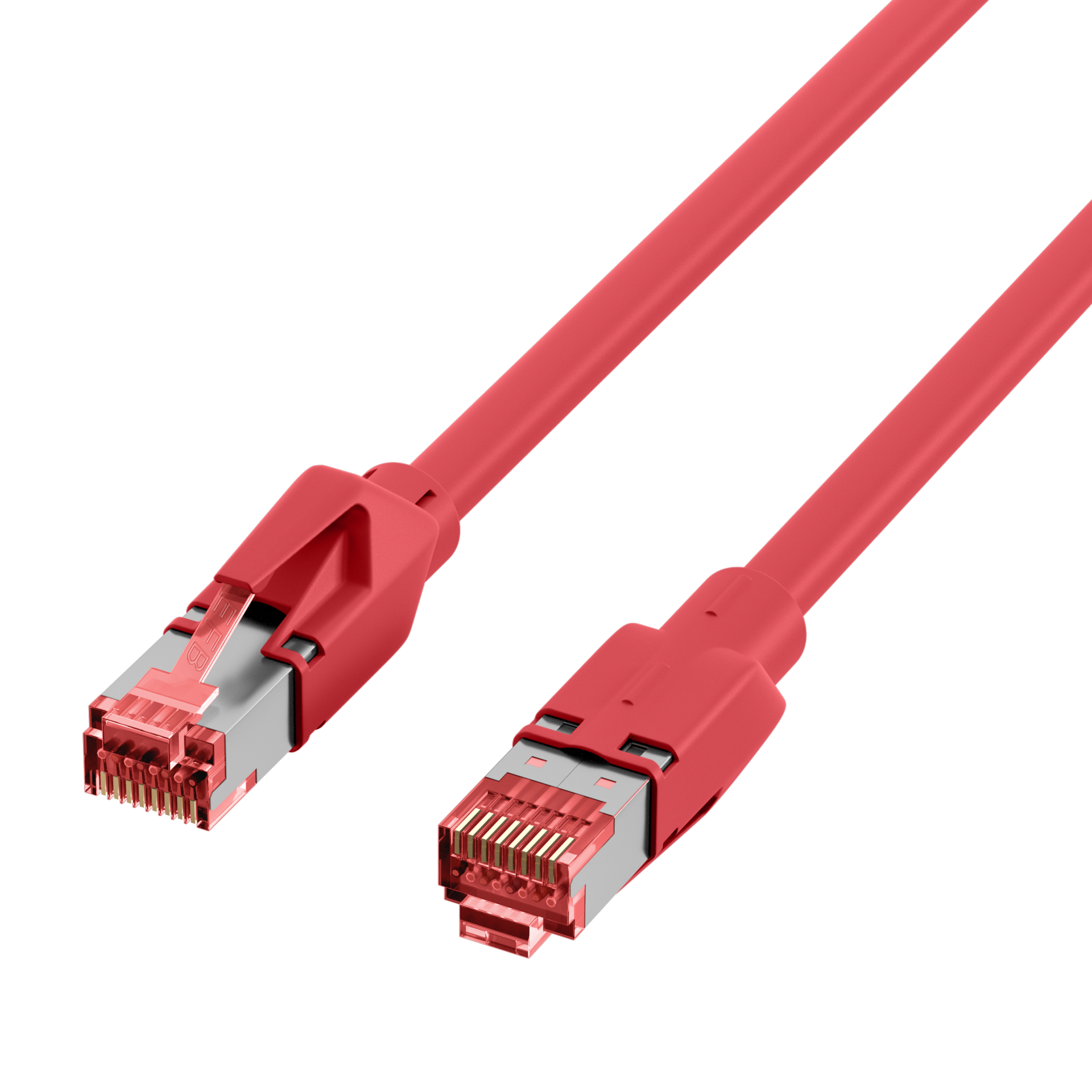 RJ45 Patch Cord Cat.6A S/FTP Dätwyler 7702 TM21 red 2m