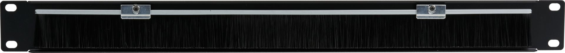 19" 1U Cable Routing Panel with Brush, RAL9005