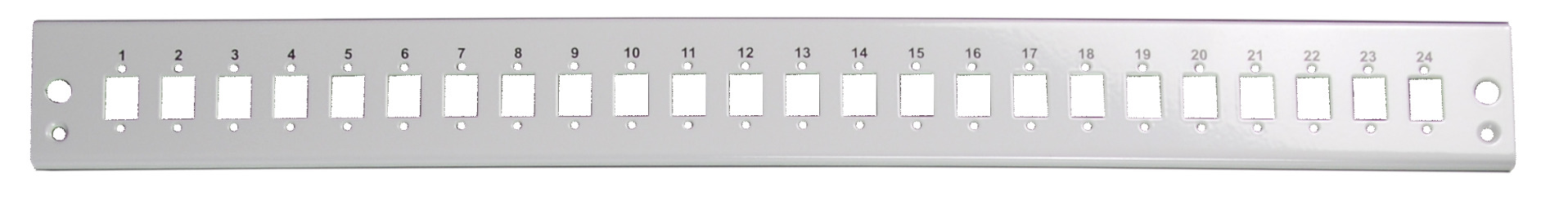 Front panel 6 x SC Simplex/E2000® Simplex/MTRJ/LC Duplex, grey