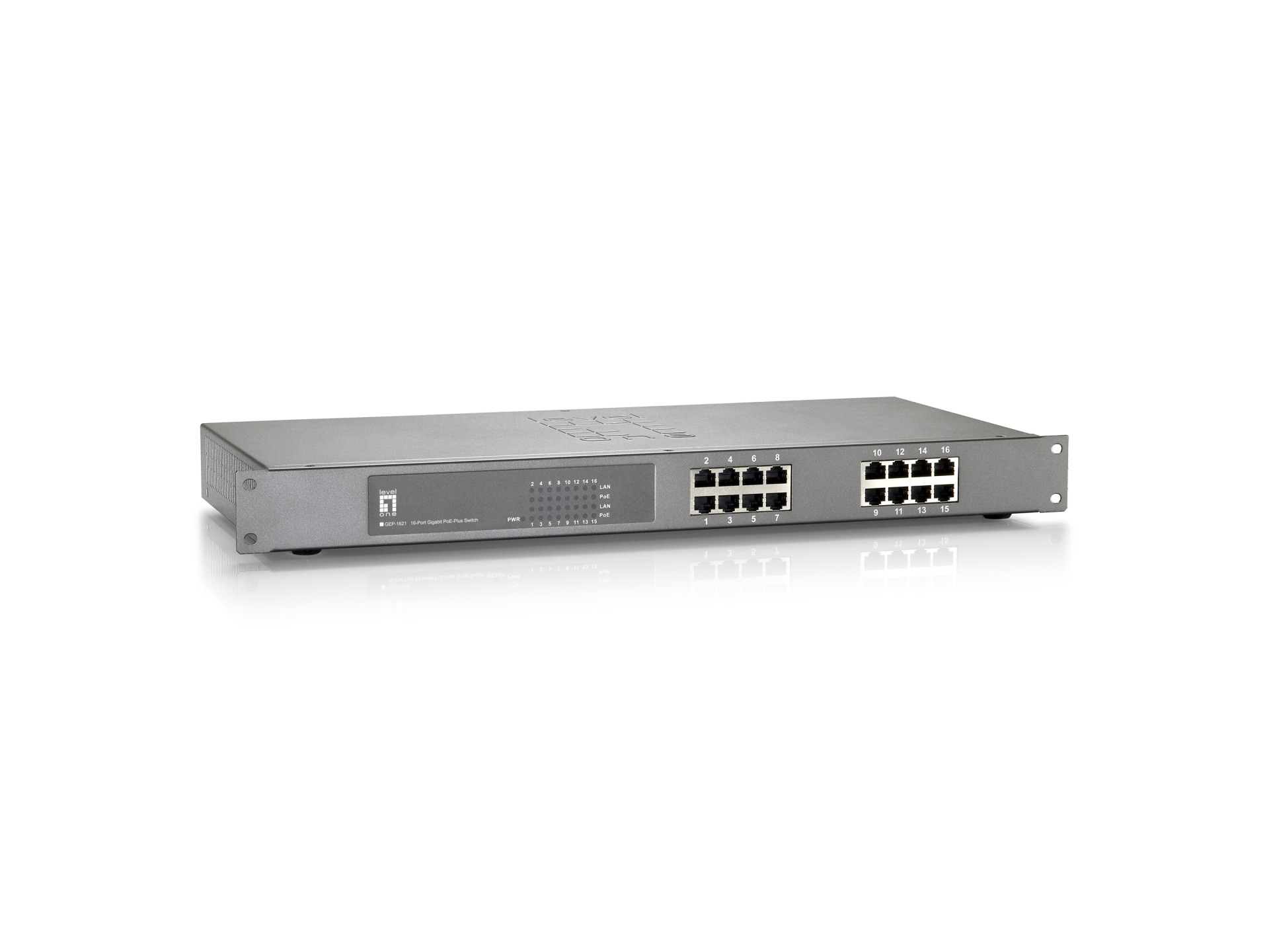 16-Port Gigabit Ethernet PoE+ Switch (240W)