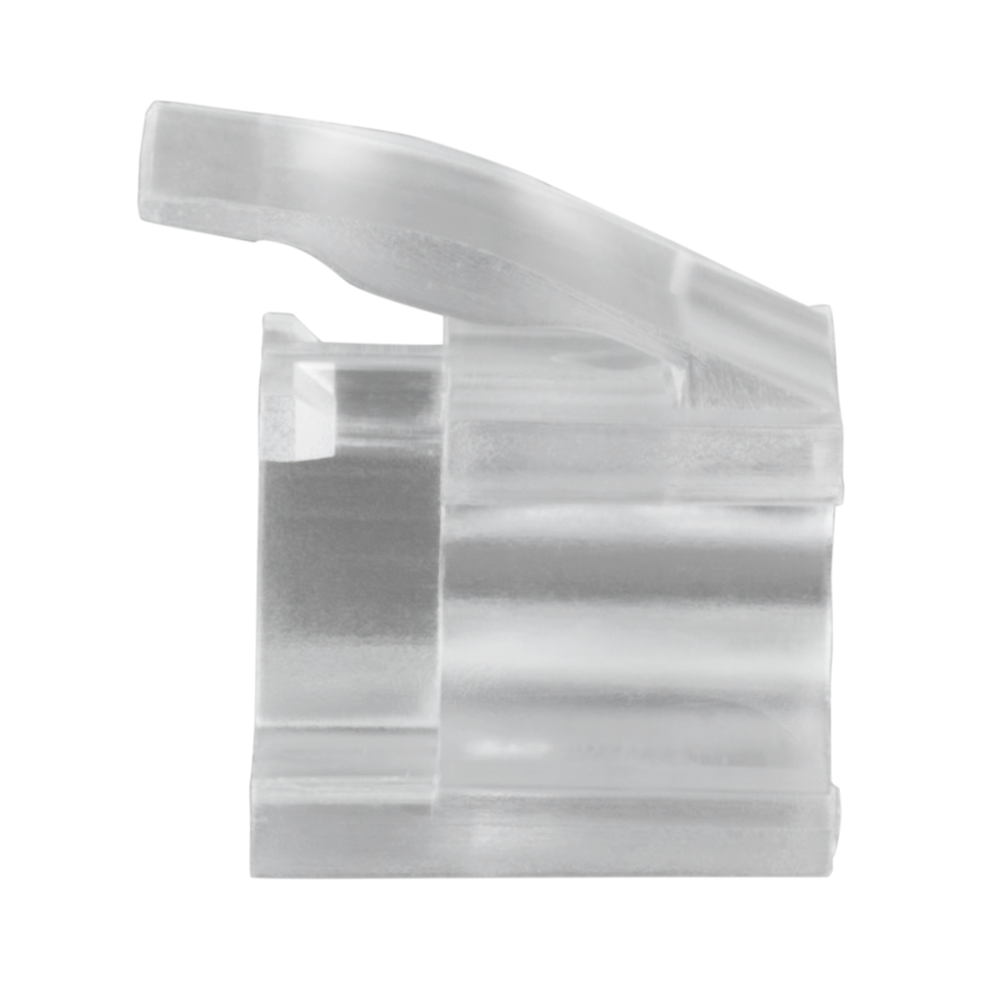 LC duplex clip, transparent