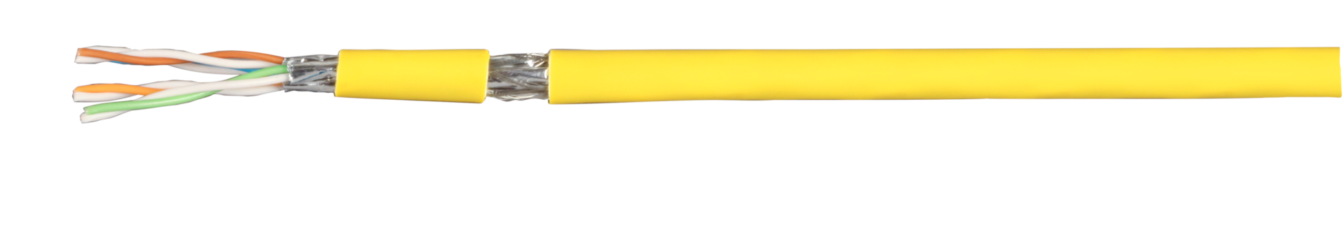 Patch cable Cat.7 PiMF UC900MHz FLEX, SS26 4P Dca, yellow 100 M