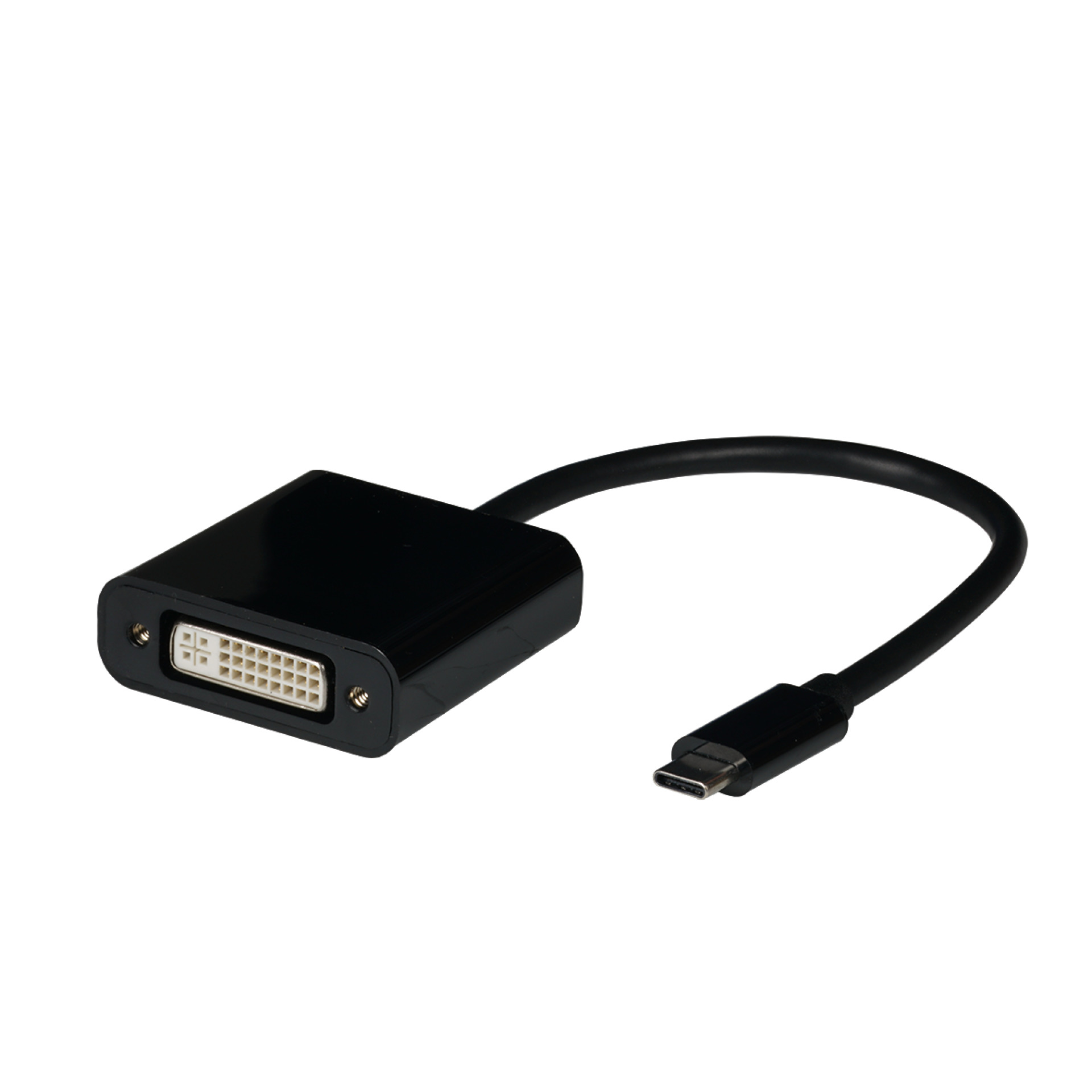 USB Type-C - DVI Adapter, 1080P, black