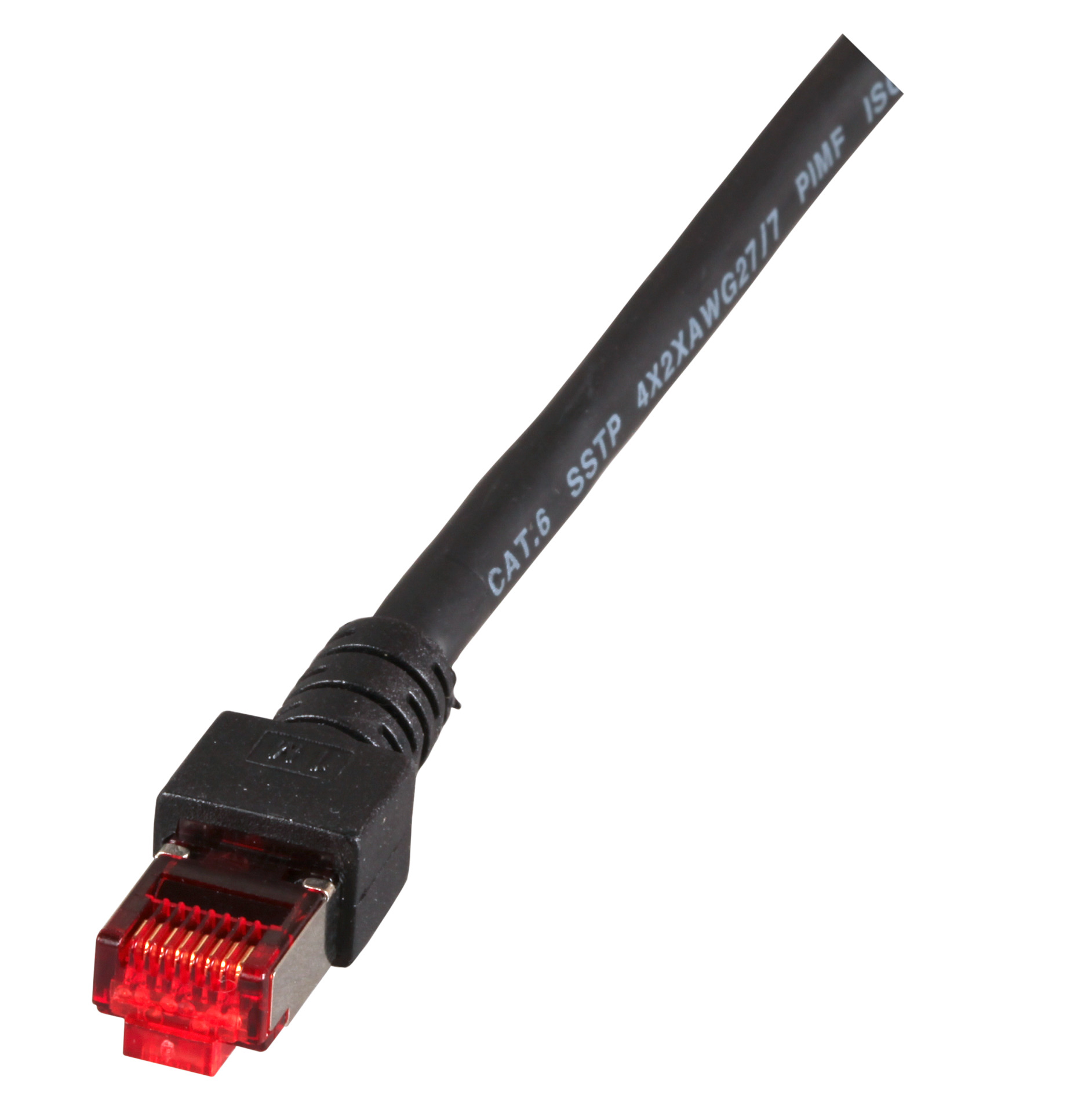 RJ45 Patch cable S/FTP, Cat.6, LSZH, 0.15m, black