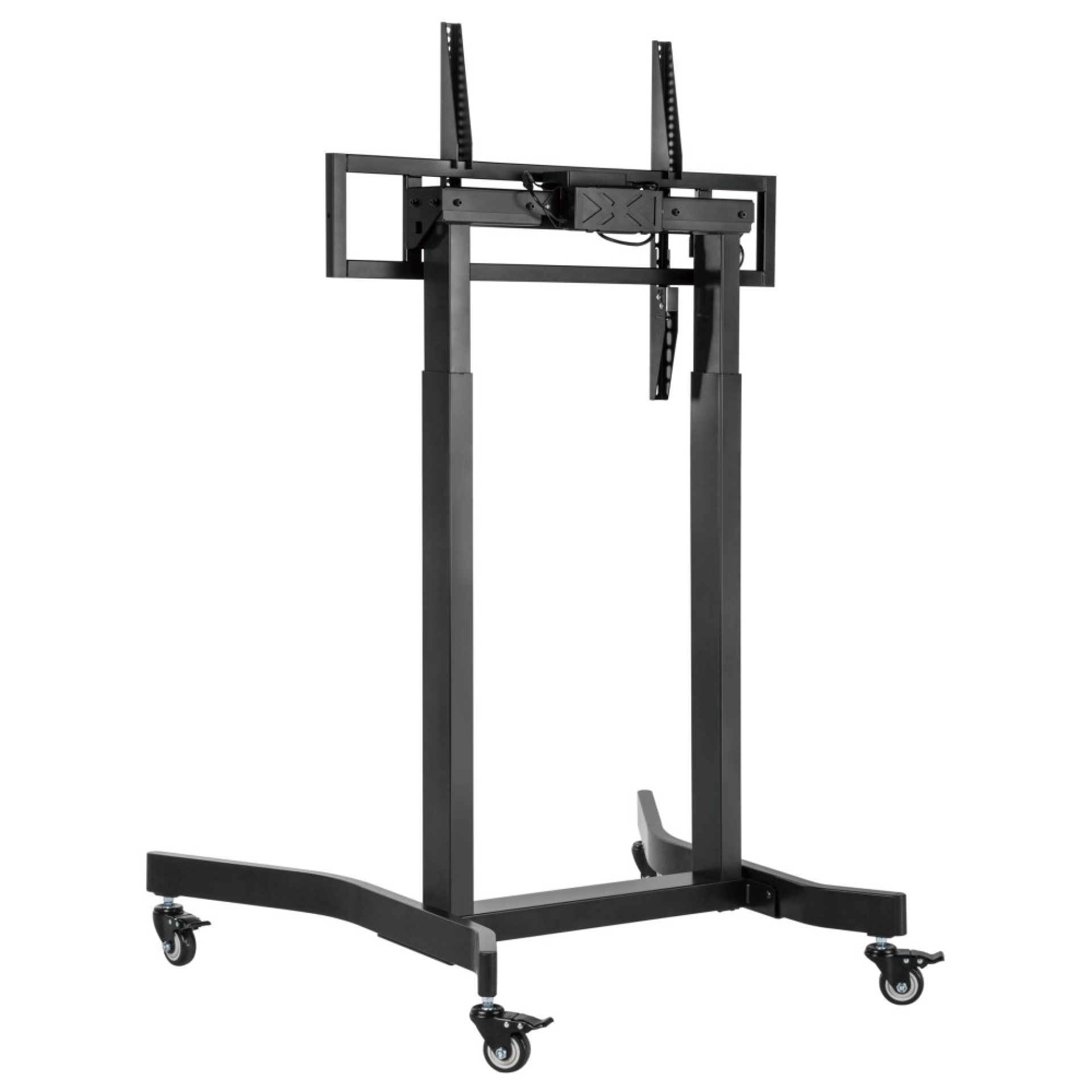 Motorized TV Trolley with adjustable Height for TV 55-100'' black