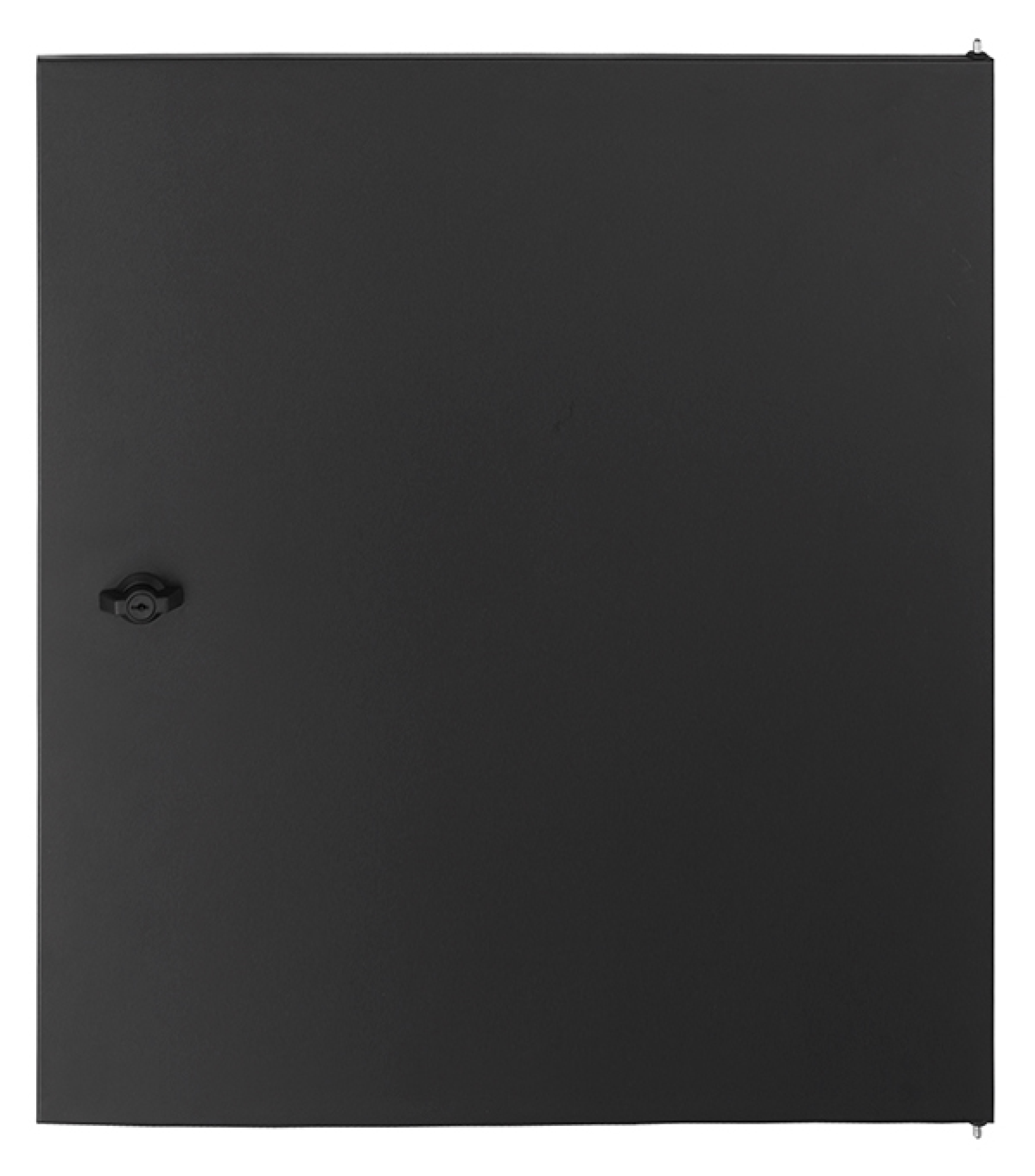 Wall X-Rack Steel door 15U Black RAL9005