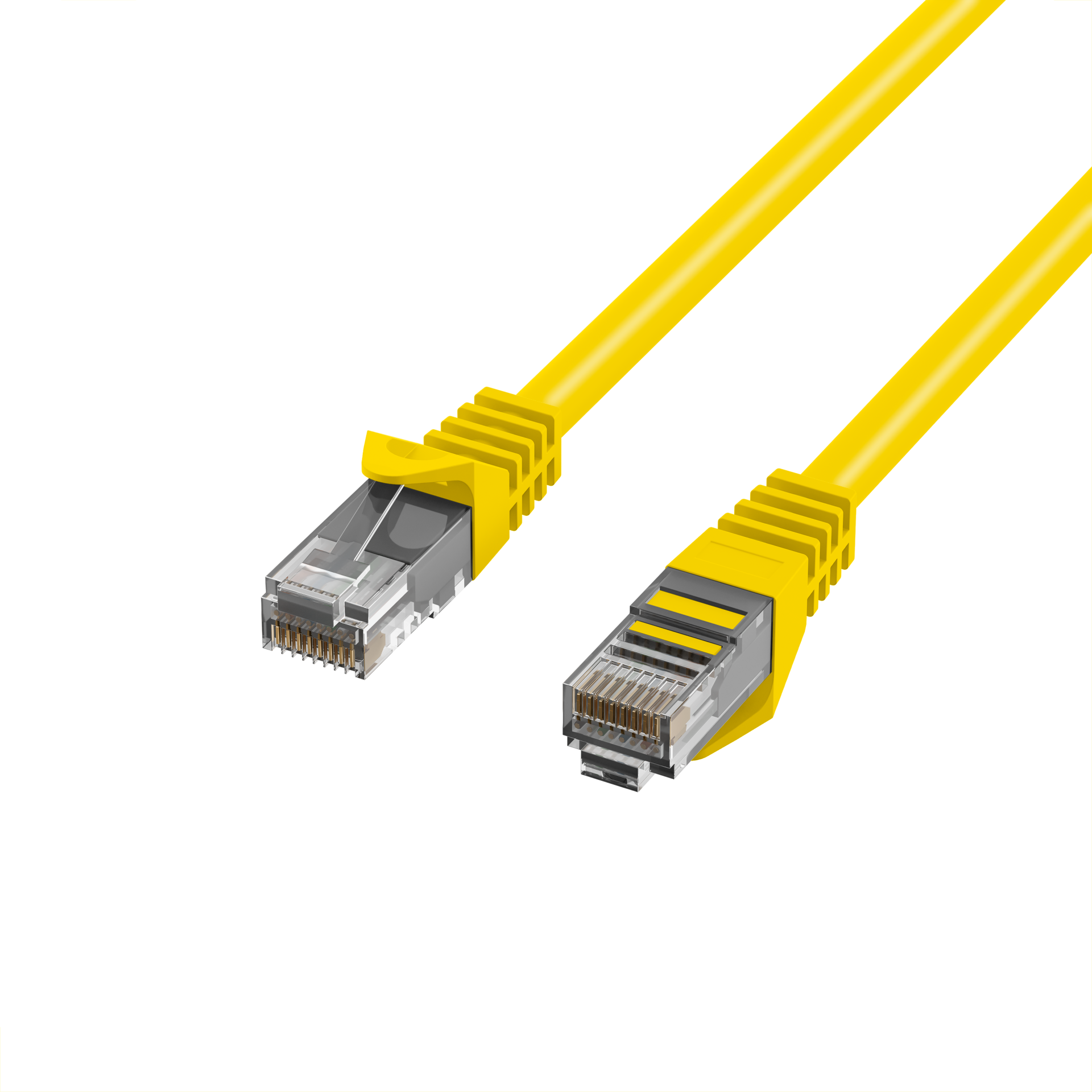 RJ45 Patch Cord Cat.5e U/UTP LSZH CCA AWG24/7 yellow 25m