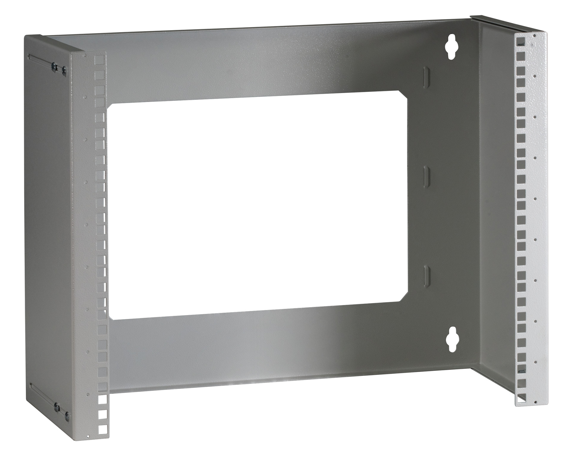 19" 9U Wall Bracket, Depth-Adj., RAL7035