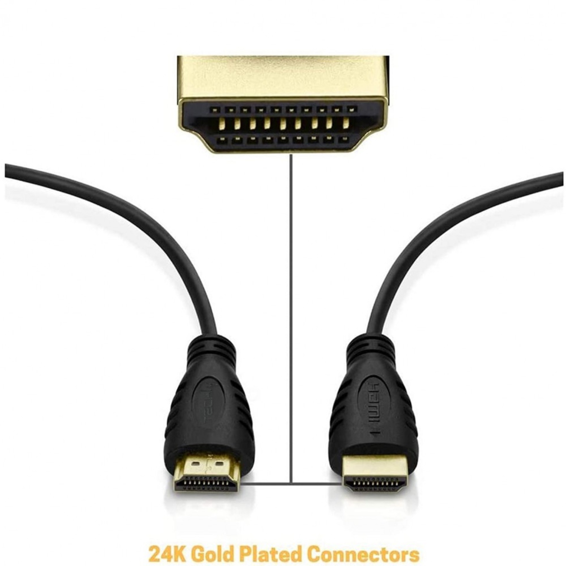 HDMI 4K 60Hz High Speed Connection Cable with Ethernet, black