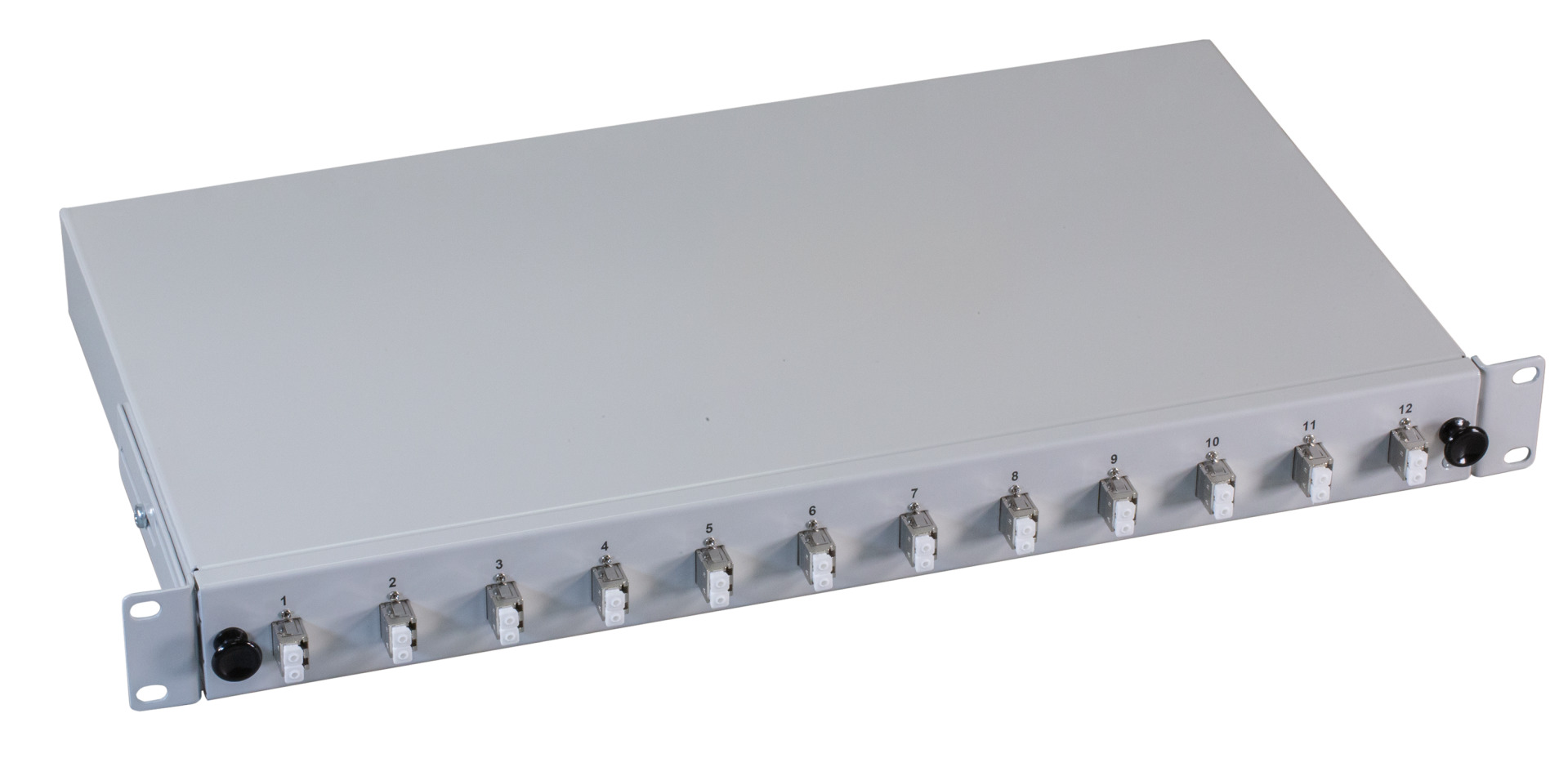 Splicebox sliding unit, with LC-Duplex metal adapter and pigtails, OS2