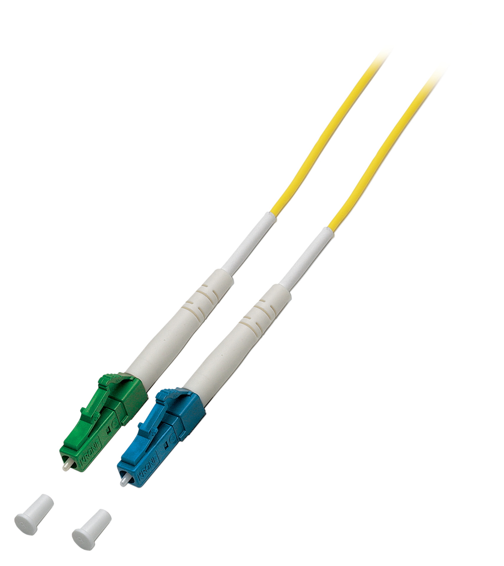 Simplex patch cable LC/APC-LC OS2 G657A2 1m LSZH 2mm yellow