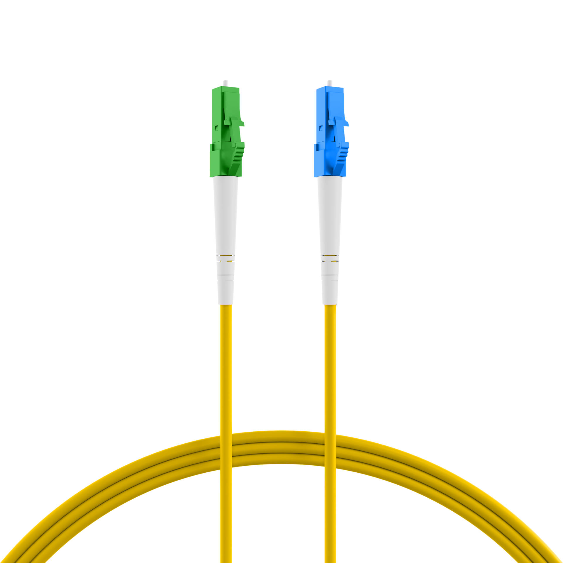 Simplex patch cable LC/APC-LC OS2 G657A2 1m LSZH 2mm yellow