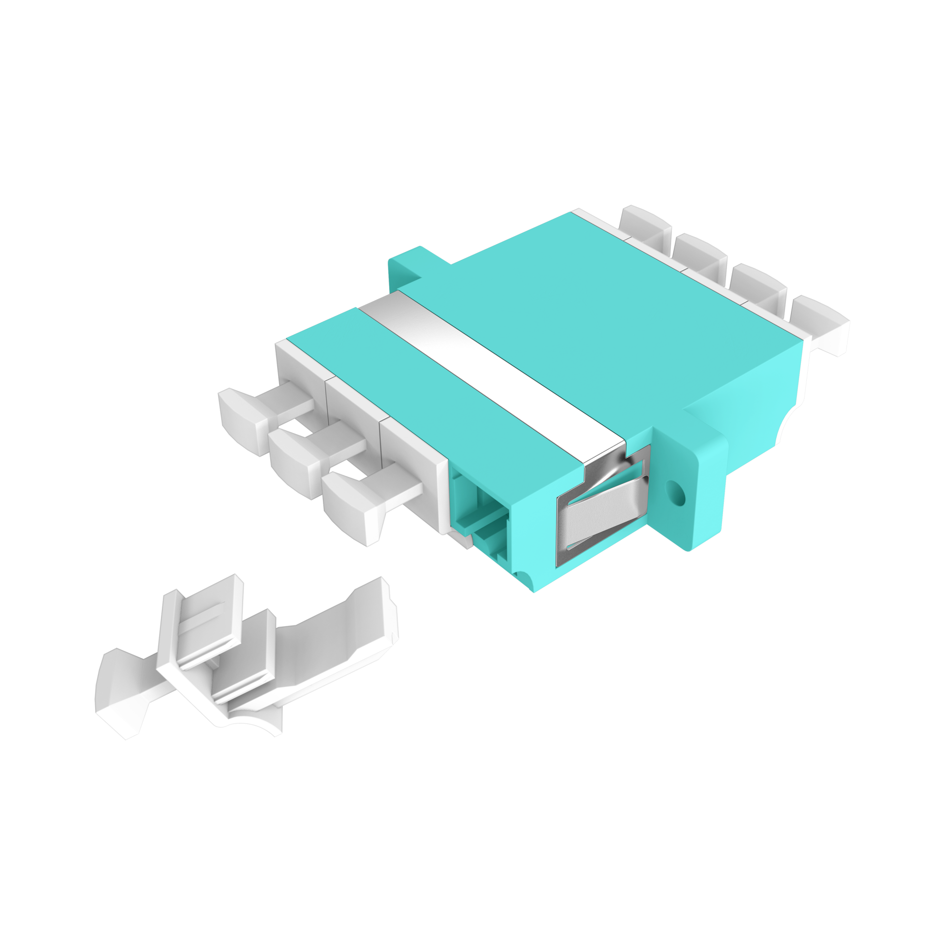 Adapter  LC Quad OM3 aqua 