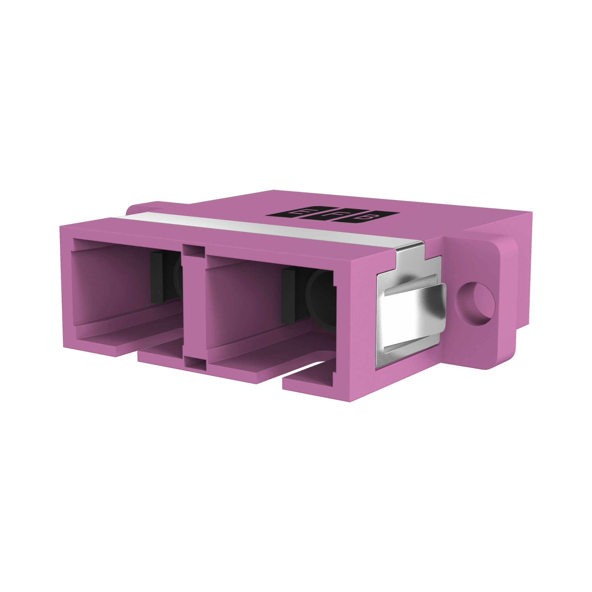 Adapter  SC Duplex OM4 erica violet