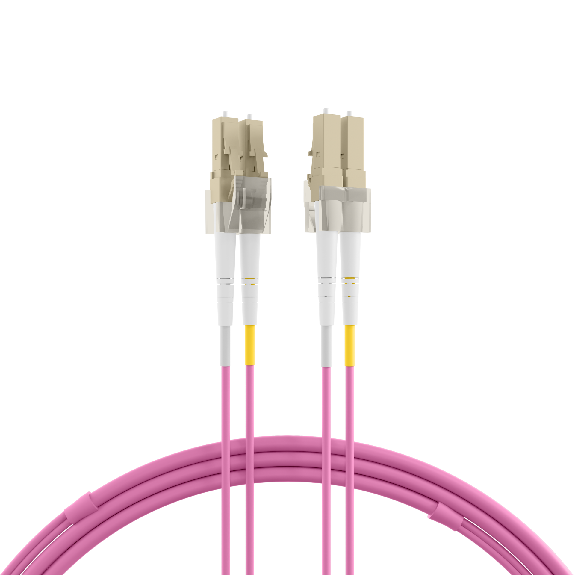 Duplex Patchcable LC-LC OM4 25m LSZH 2mm heatherviolet