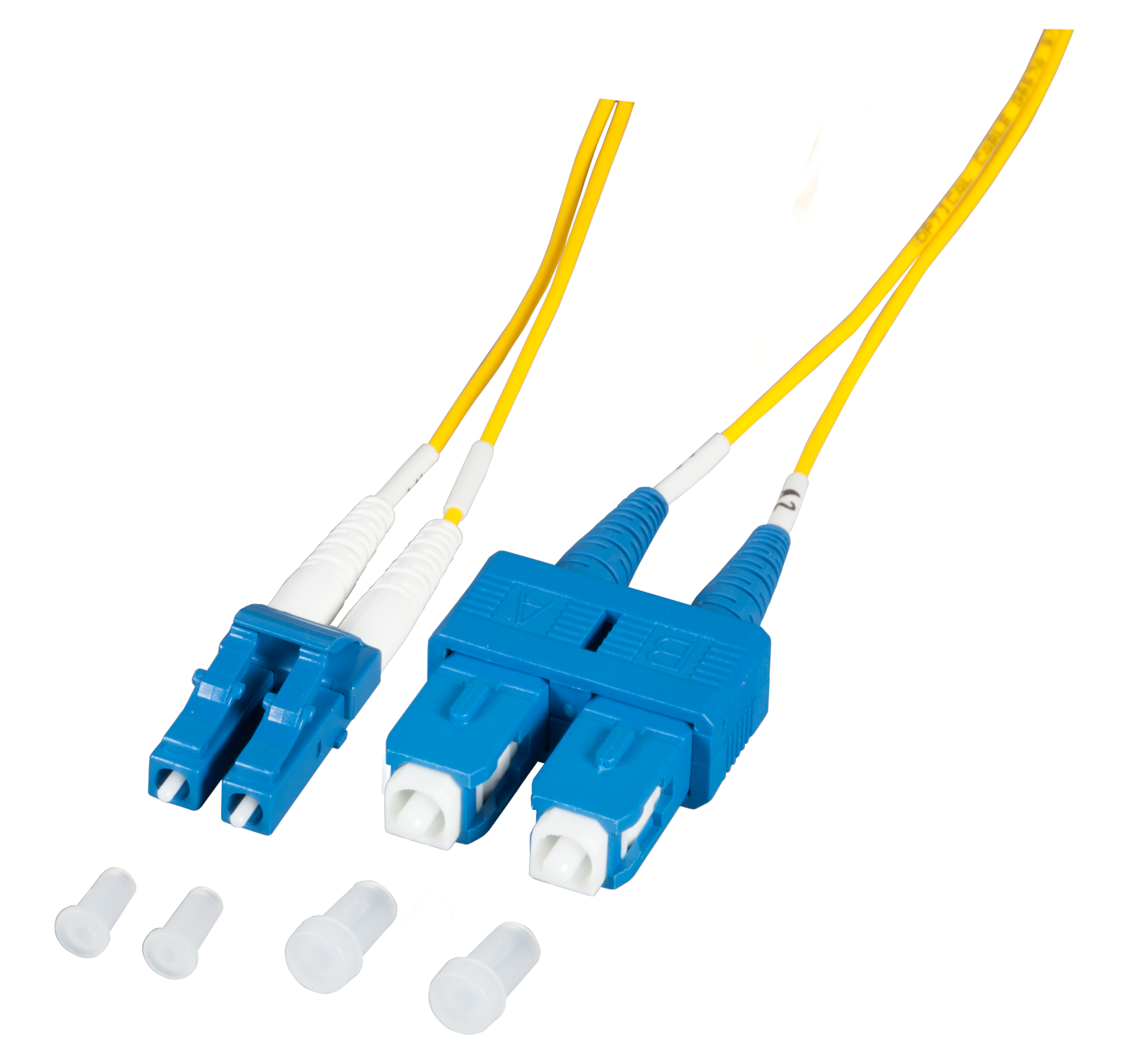 Duplex Patchcable LC-SC 9/125µ, OS2, 1.2mm