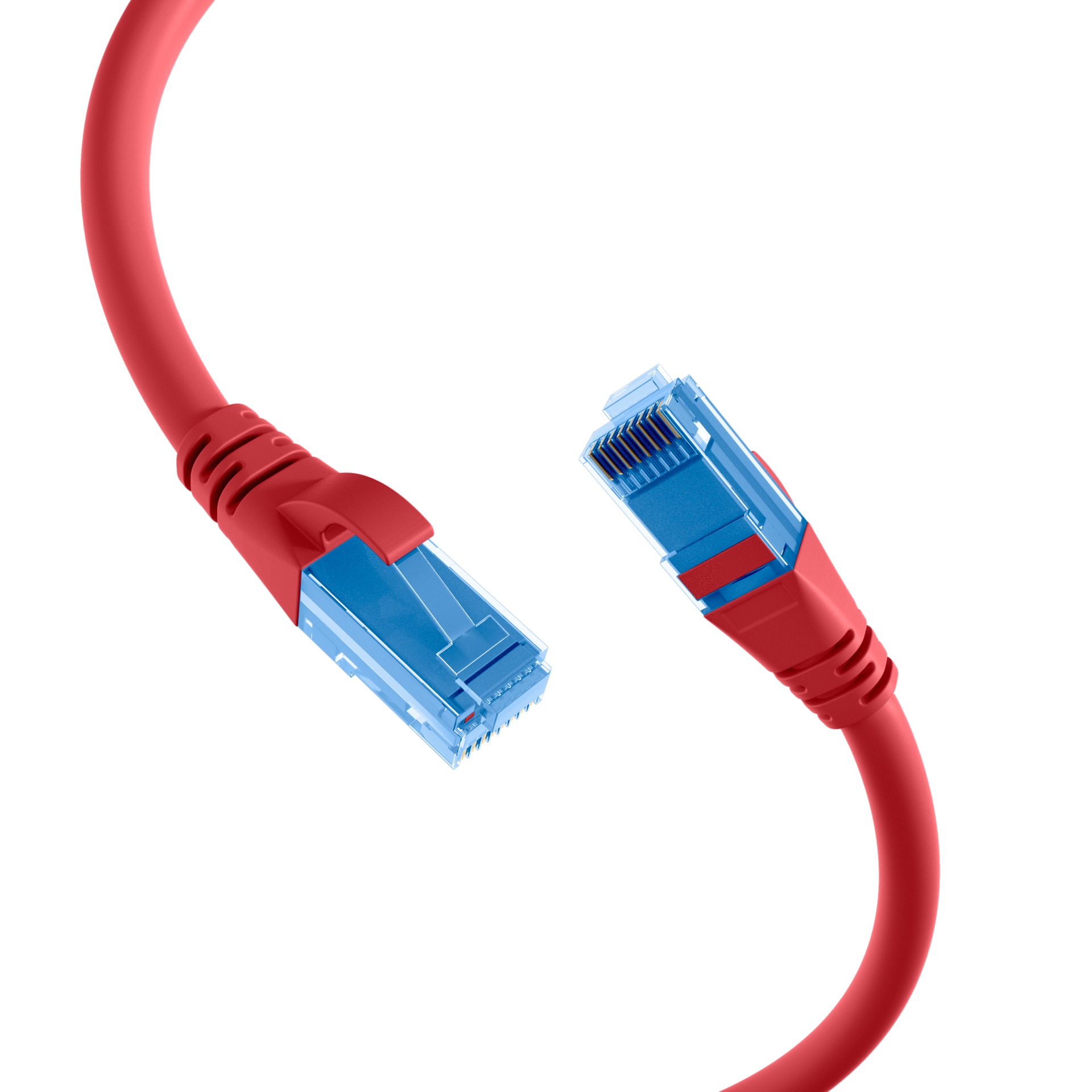 RJ45 Patchkabel Cat.6A U/UTP LSZH  Premium 500MHz rot 2m