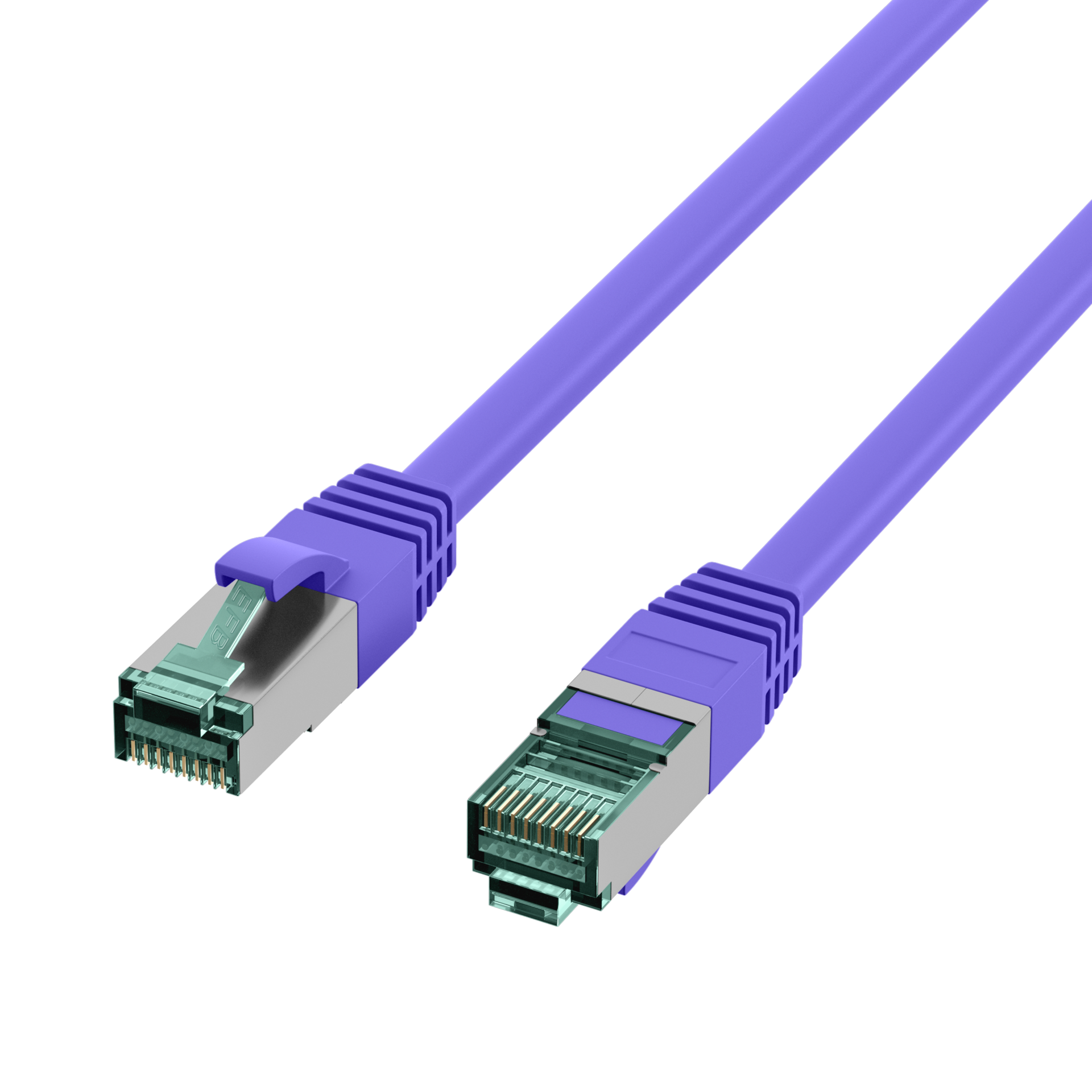 RJ45 Patch Cord Cat.6A S/FTP LSZH violet 2m