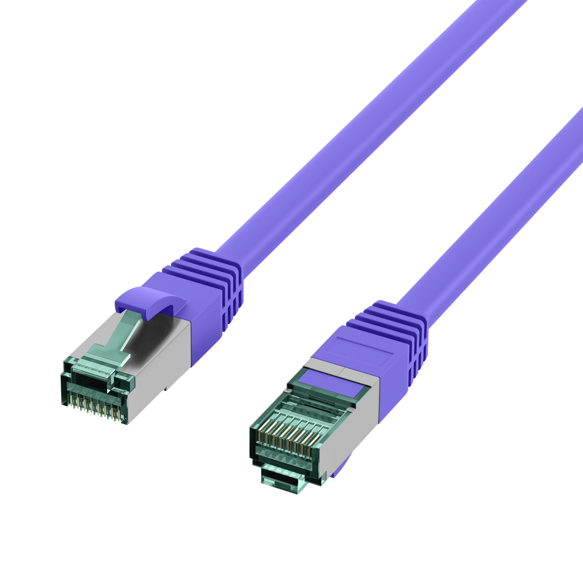 RJ45 Patch Cord Cat.6A S/FTP LSZH violet 50m