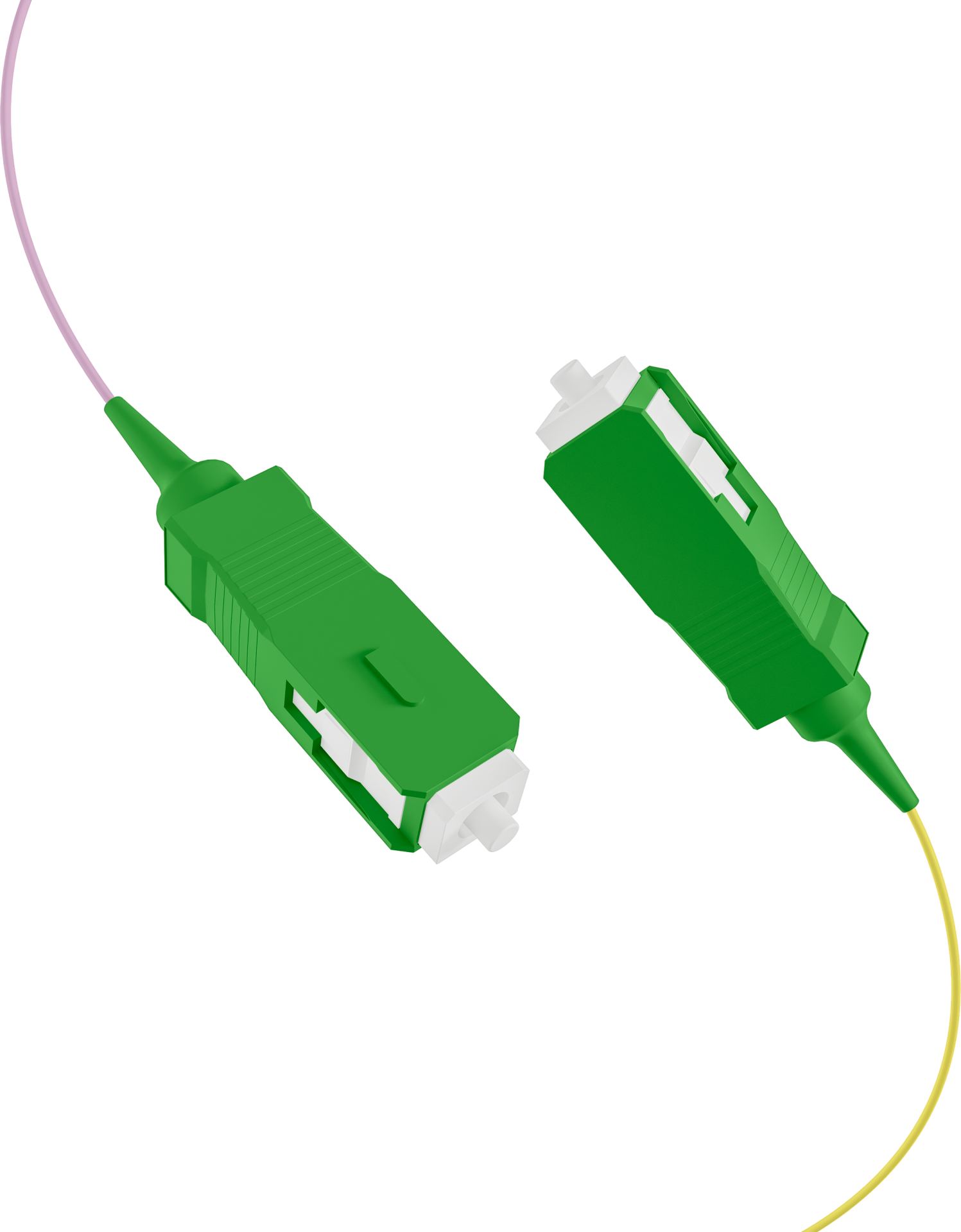 Fiber Pigtail SC/APC OS2 G652D-colored set 2m - 12 pieces