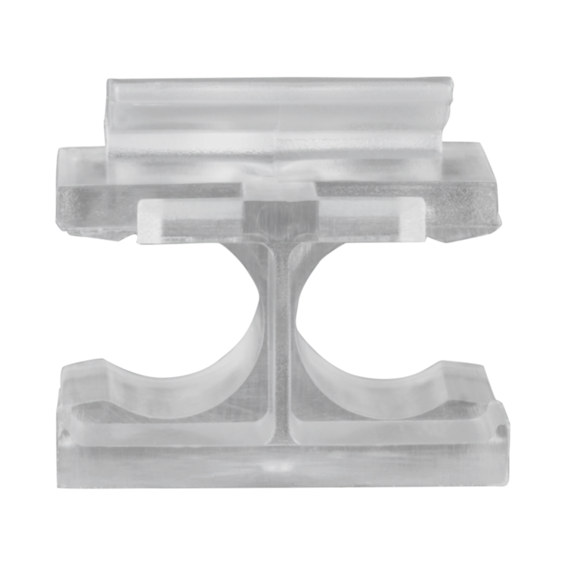 LC duplex clip, transparent