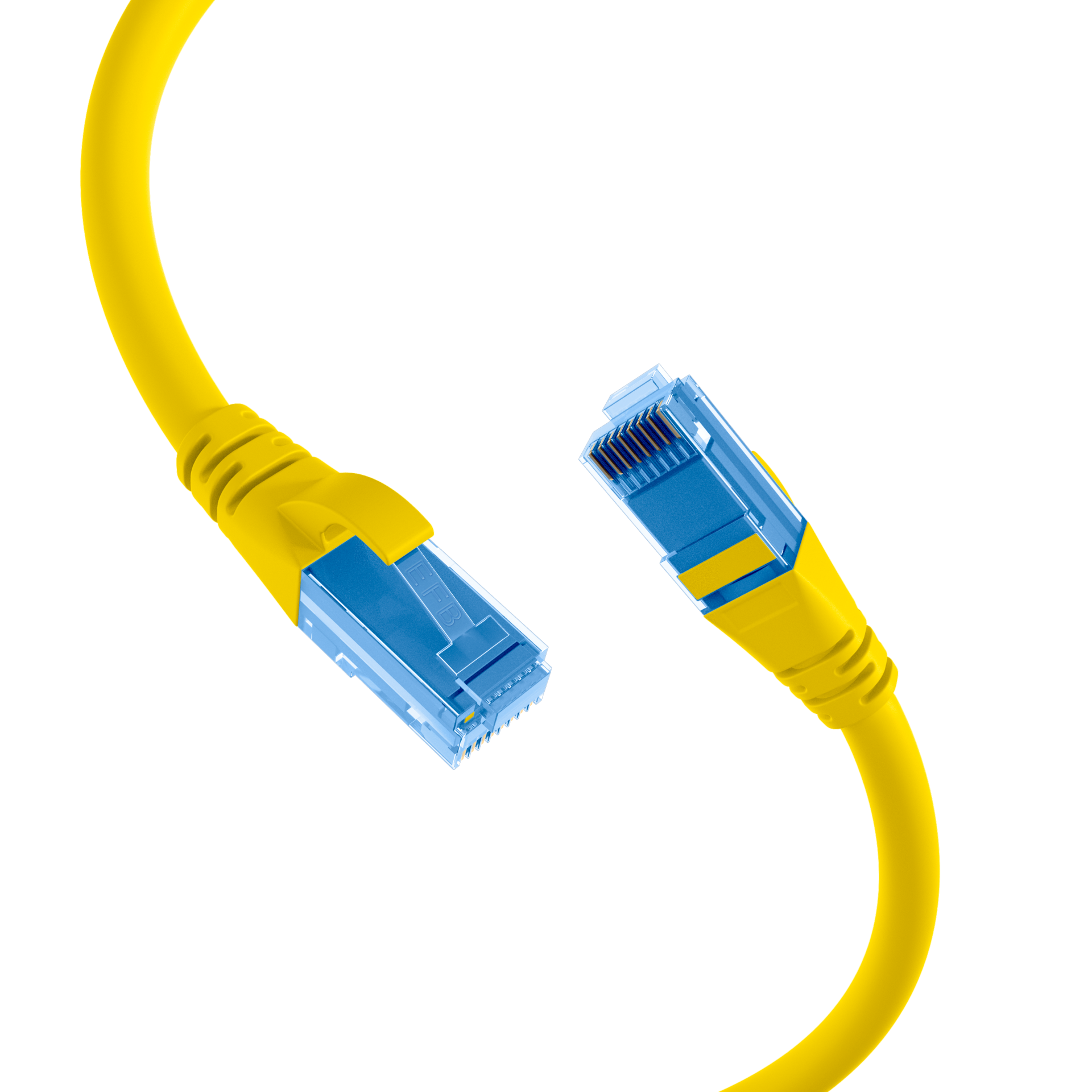 RJ45 Patchkabel Cat.6A U/UTP LSZH  Premium 500MHz gelb 1m