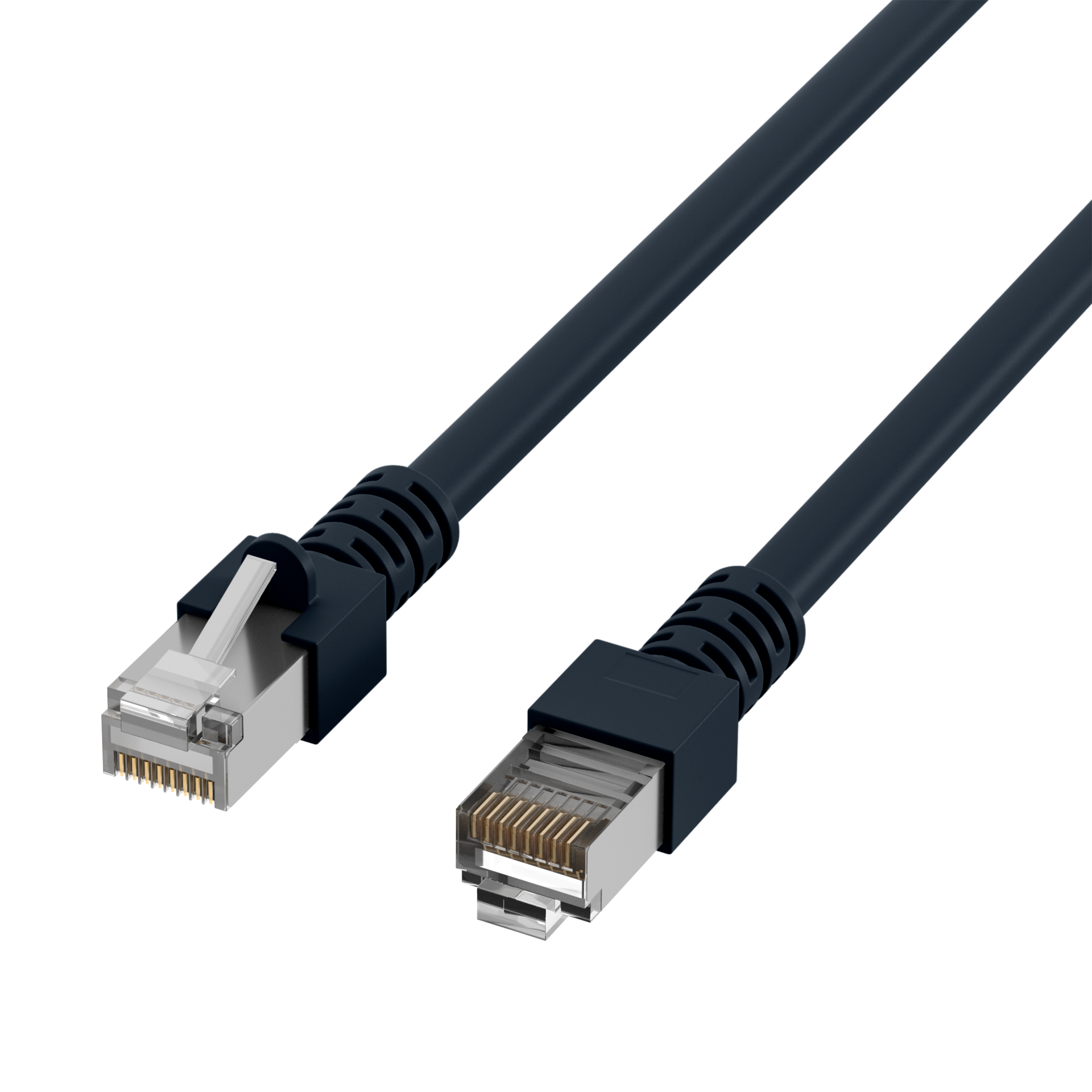 RJ45 Patch Cord Cat.5e SF/UTP PVC CCA black 1,5m