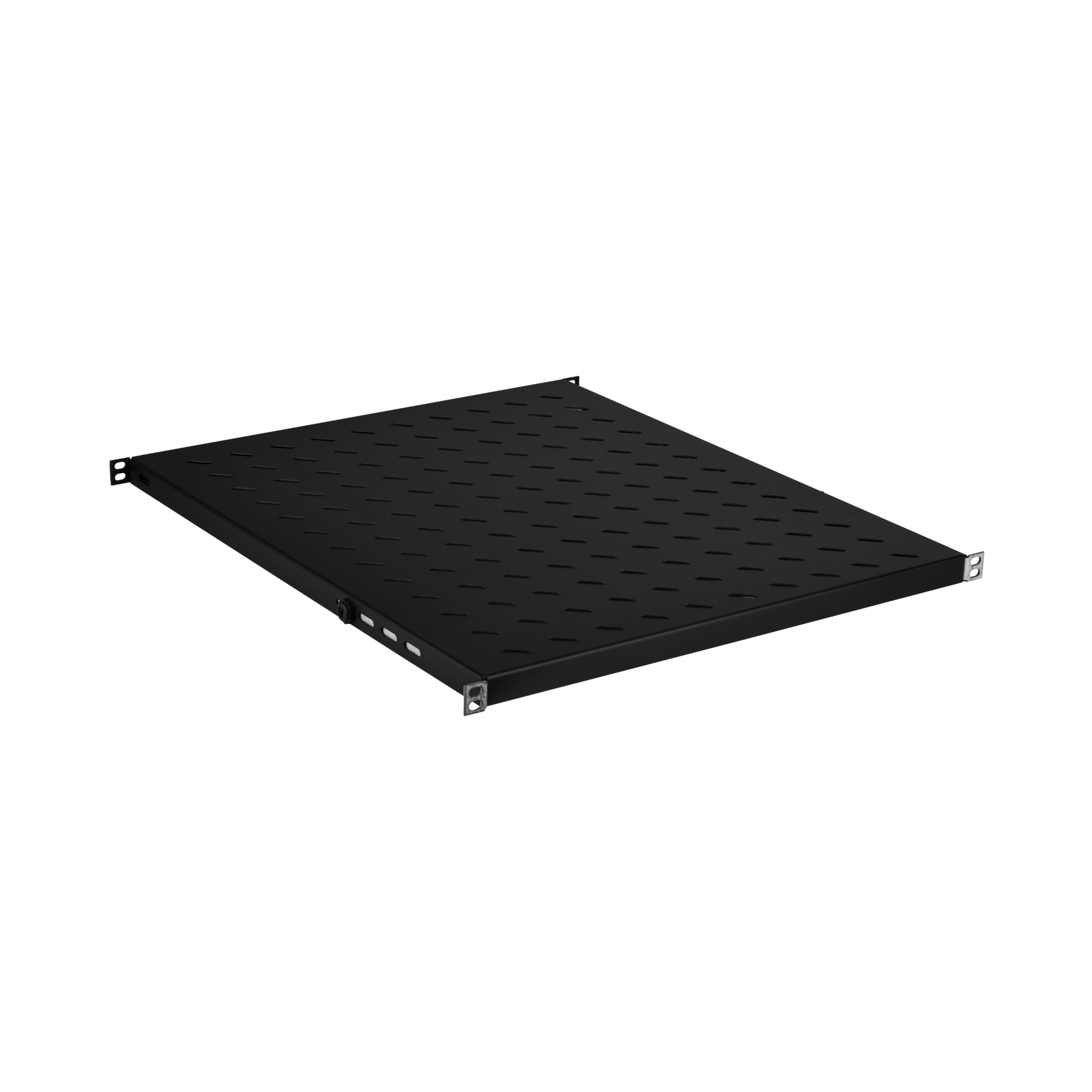 19" 0.5U Shelf, Fixed, MD 550..650 mm, Max. Load 70 kg, CD 800, RAL9005