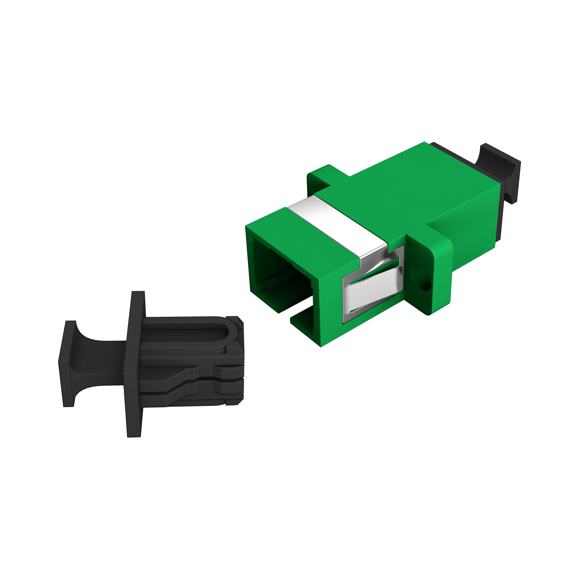 Adapter  SC/APC Simplex OS2 green 