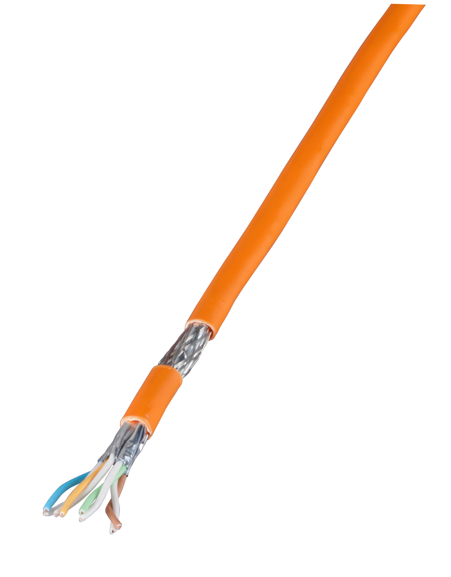 INFRALAN® Cat.7 1000 AWG23, S/FTP 4P CPR Cca orange, 500