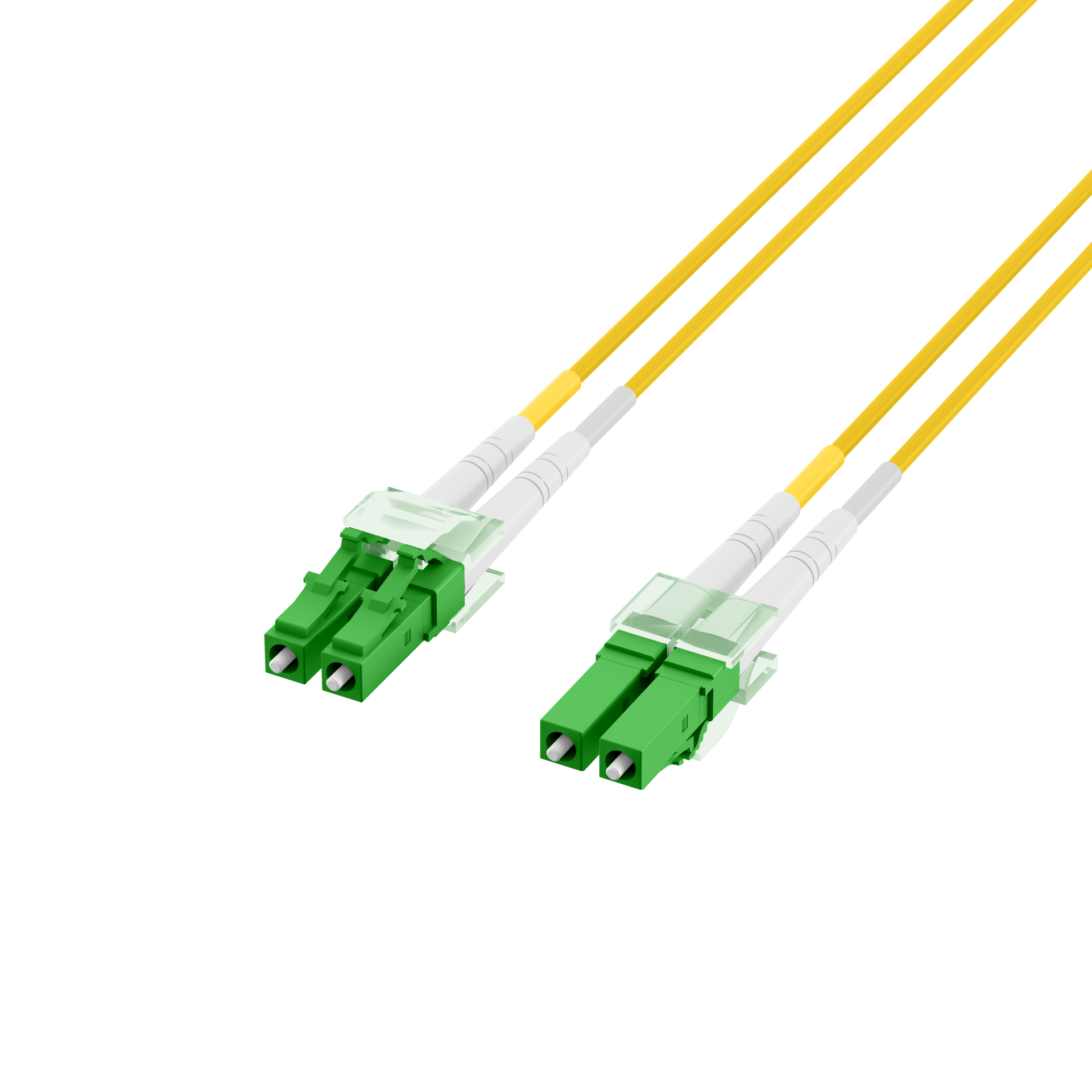 Duplex Patchcable LC/APC-LC/APC OS2 G652D 1m LSZH 2mm yellow