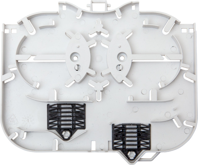 Splice Cassette KM4 for 2x12 fiber w.  management & transparent lock